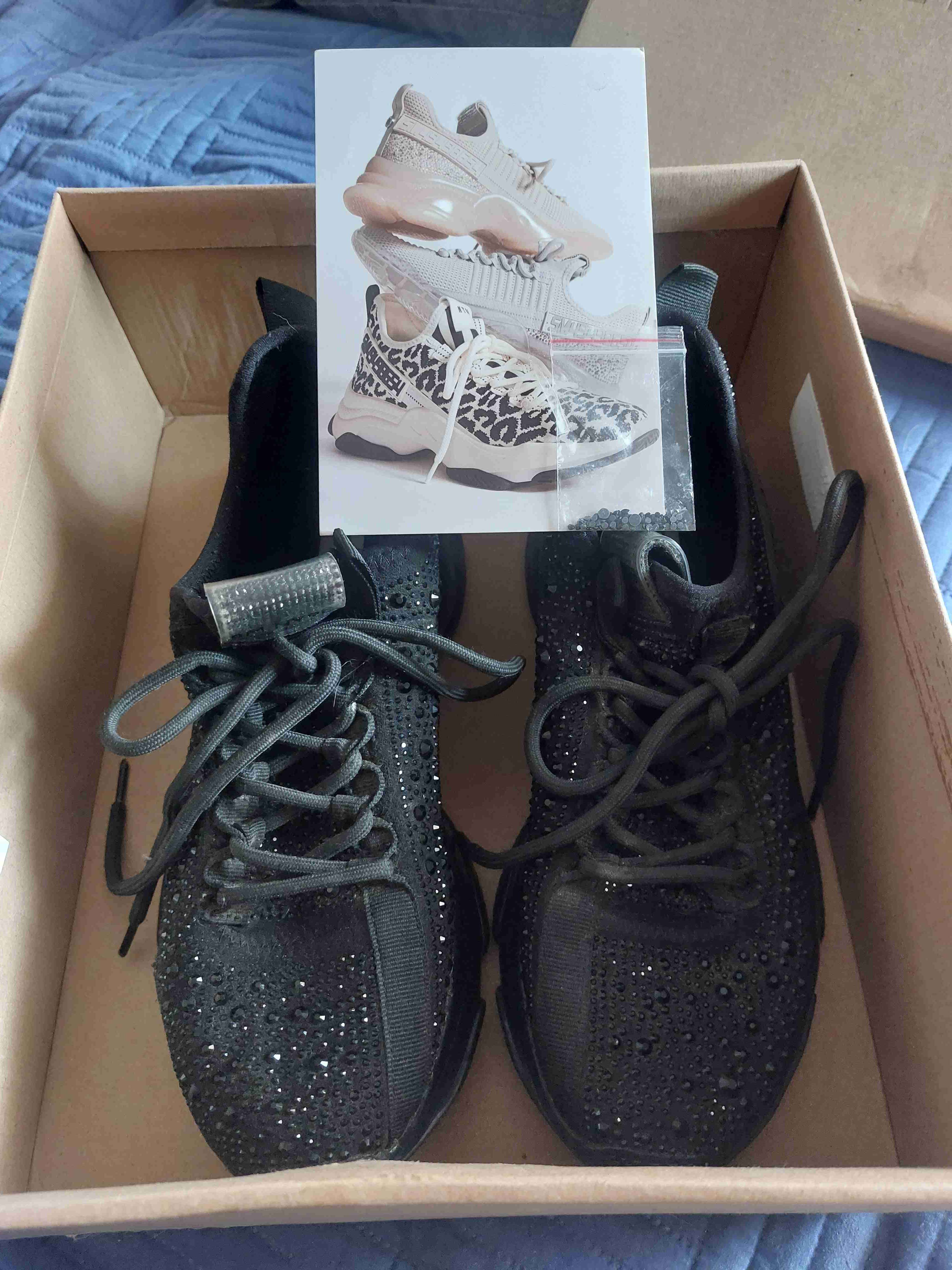 Zapatillas negras con brillantes - miniatura 4