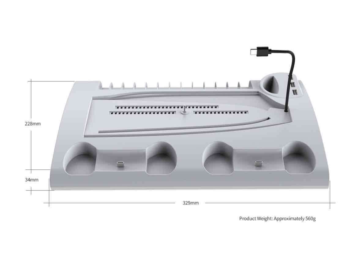Dock de Carga y Enfriamiento PS5 marca Dobe - miniatura 5