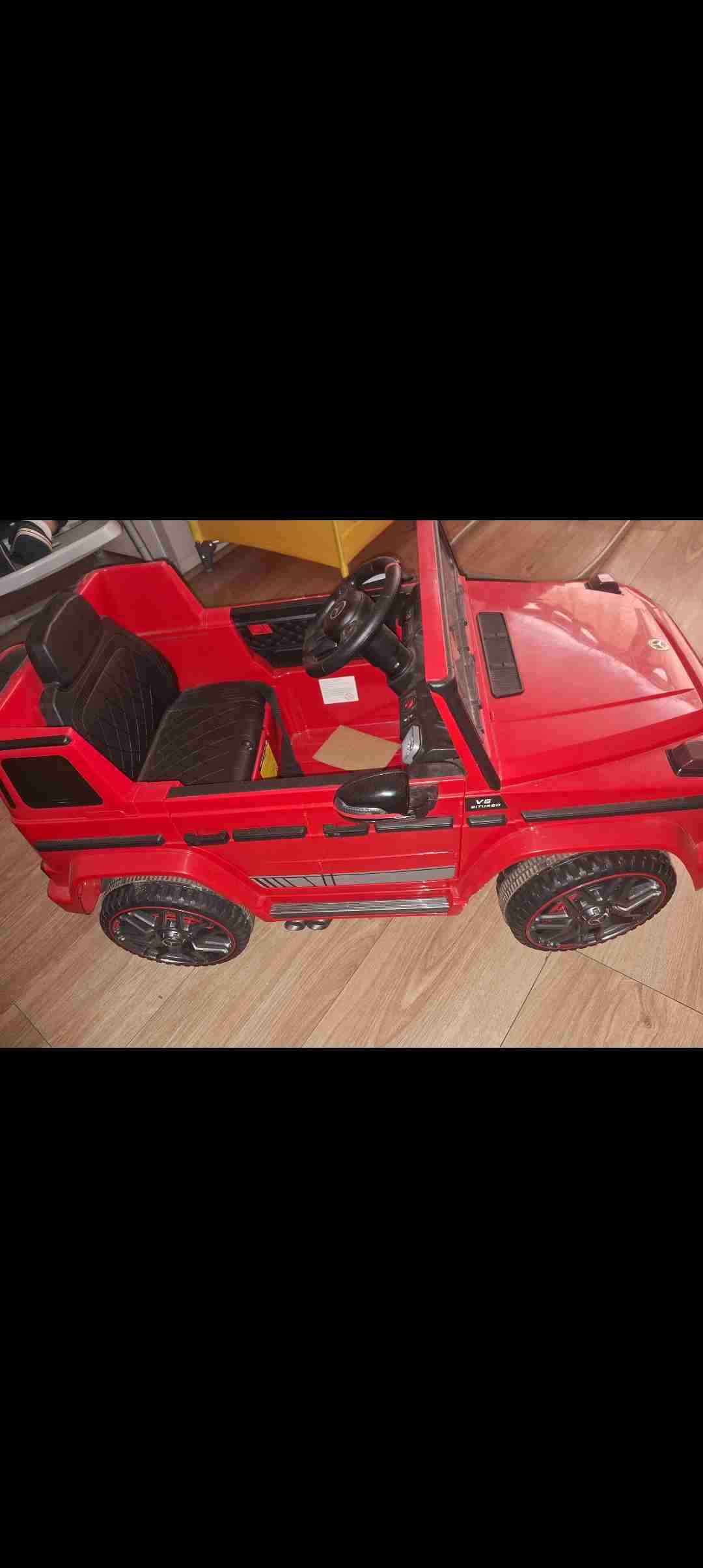 Auto eléctrico infantil rojo - miniatura 3