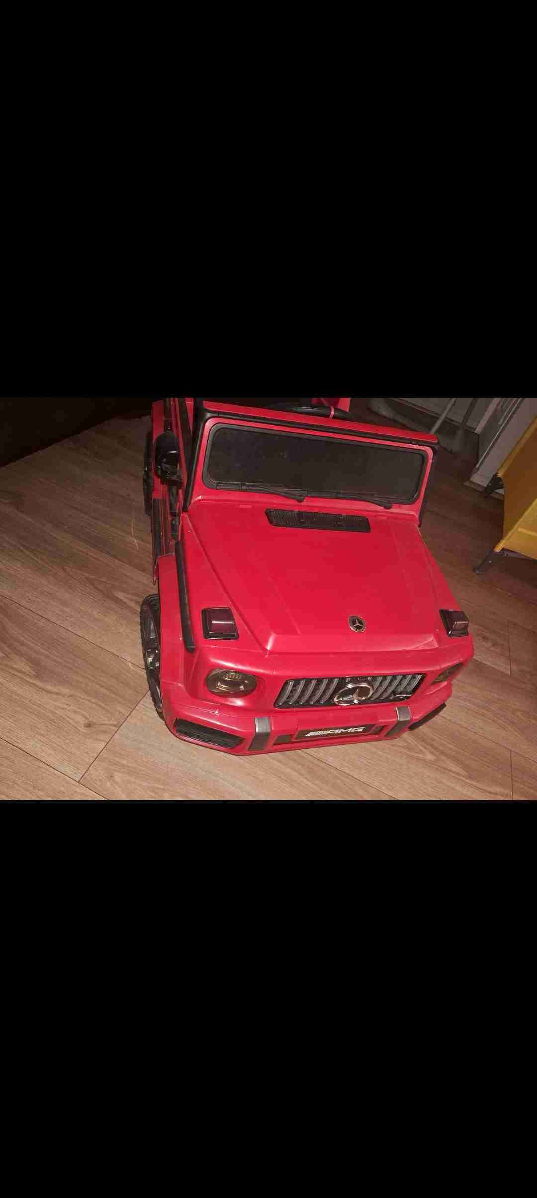 Auto eléctrico infantil rojo - miniatura 5