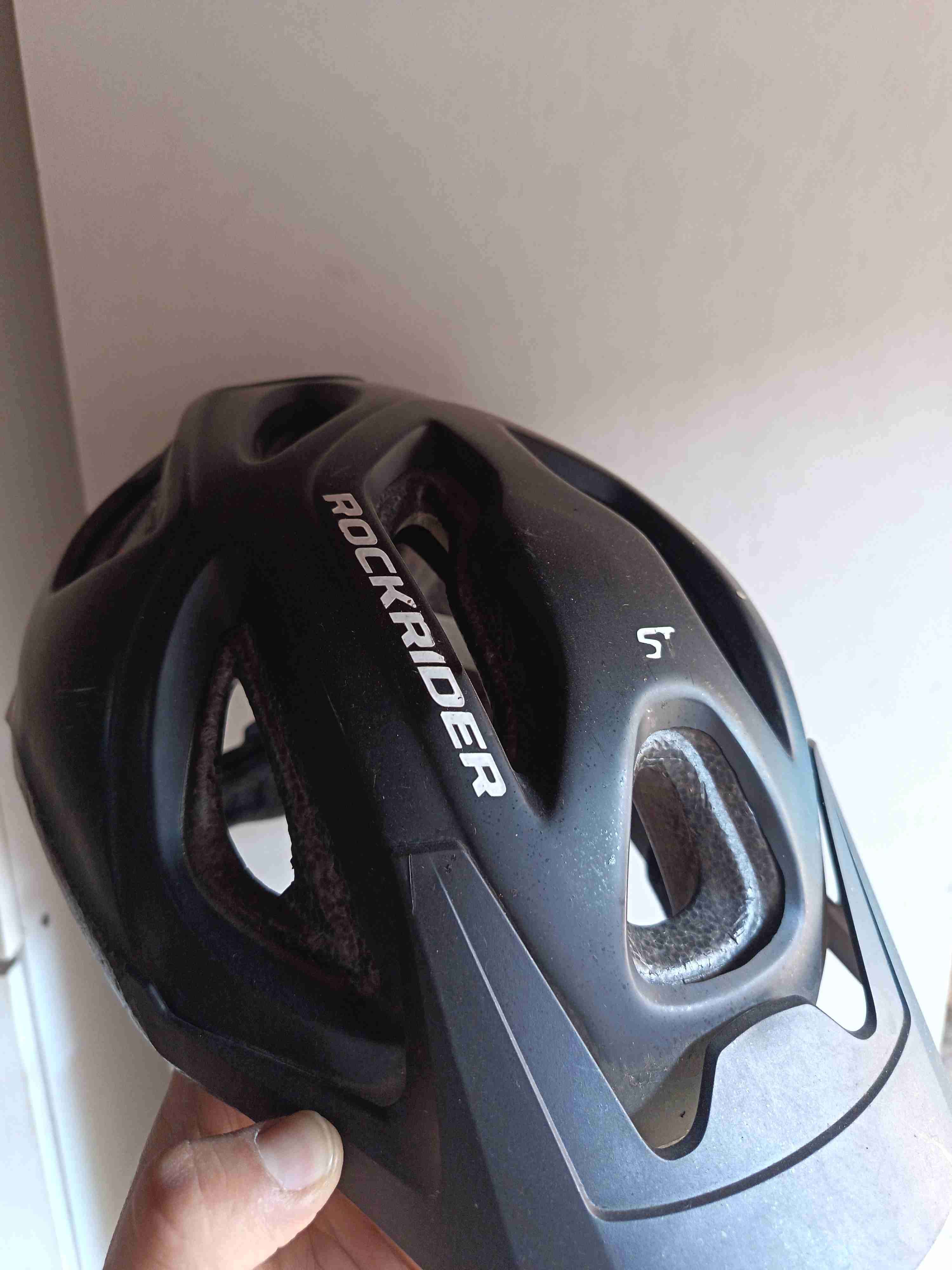 Casco ciclismo Rockrider negro - miniatura 1