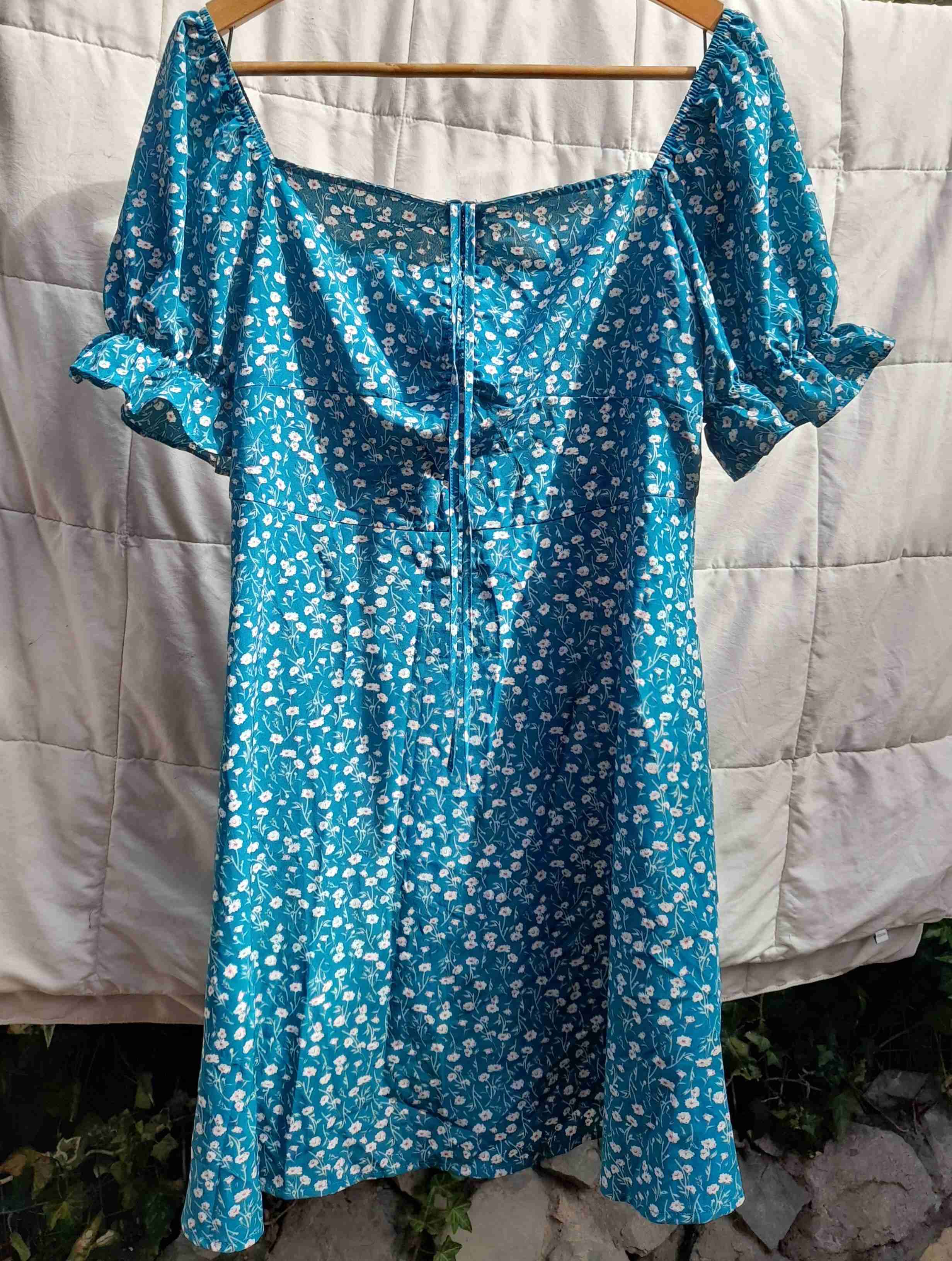 Vestido verde estampado - miniatura 2