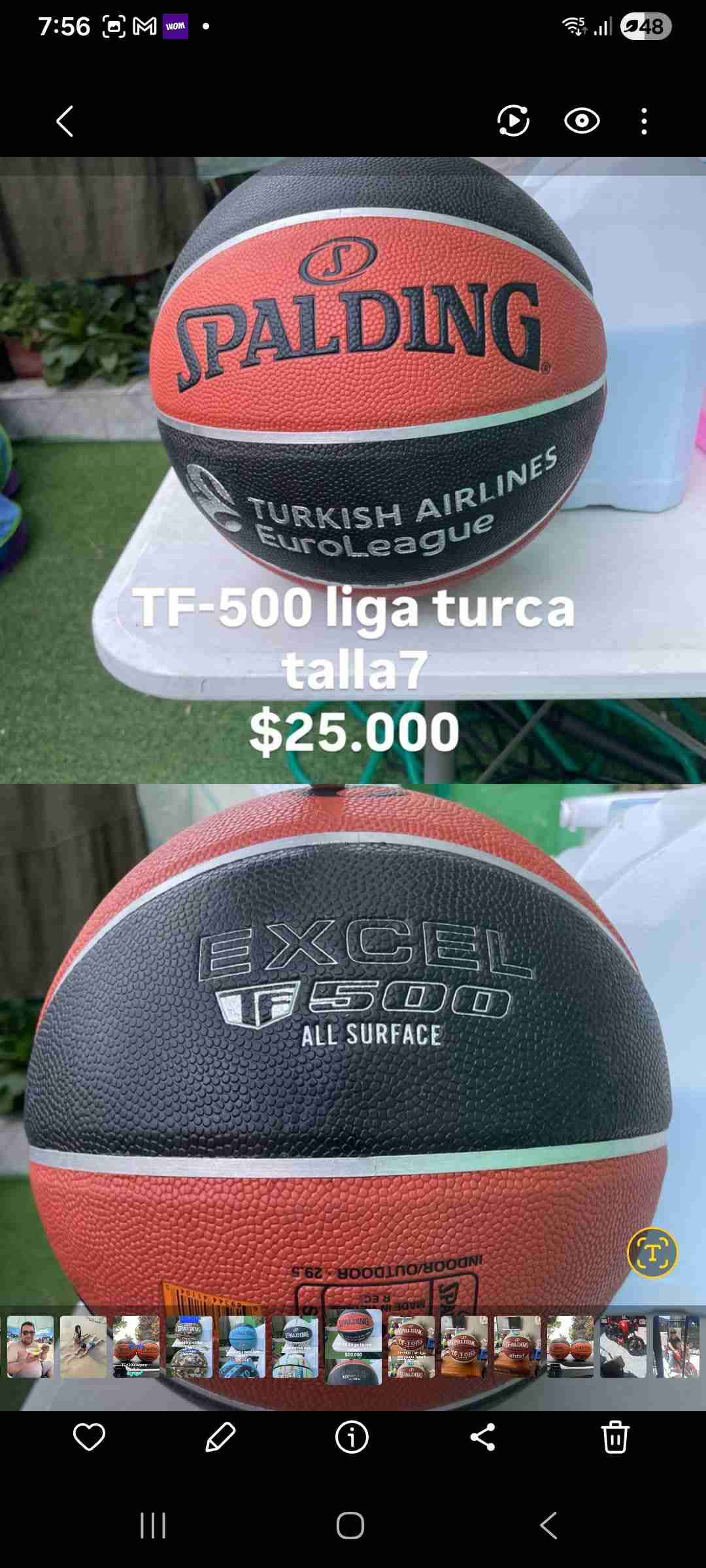 Pelota de básquet Spalding TF-1000 - miniatura 3