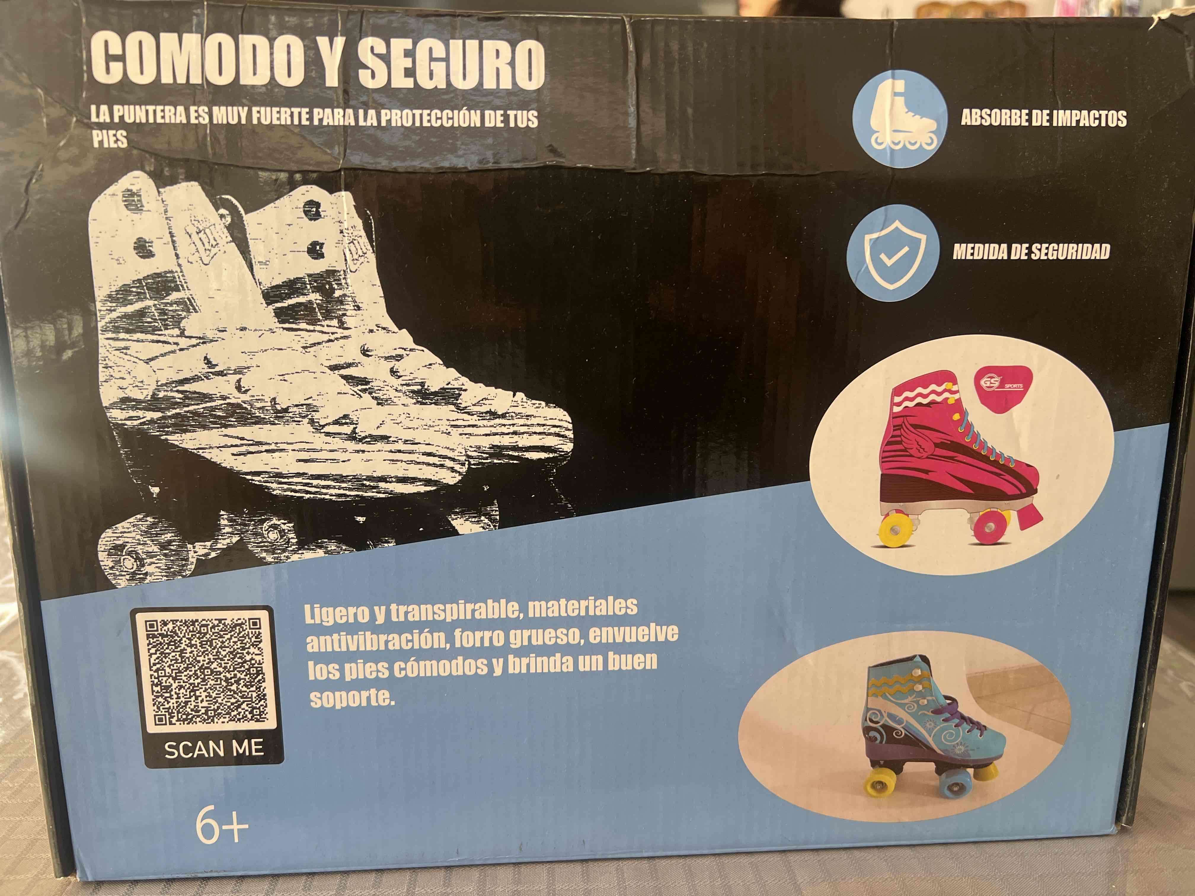 Patines de cuatro ruedas azules - miniatura 5