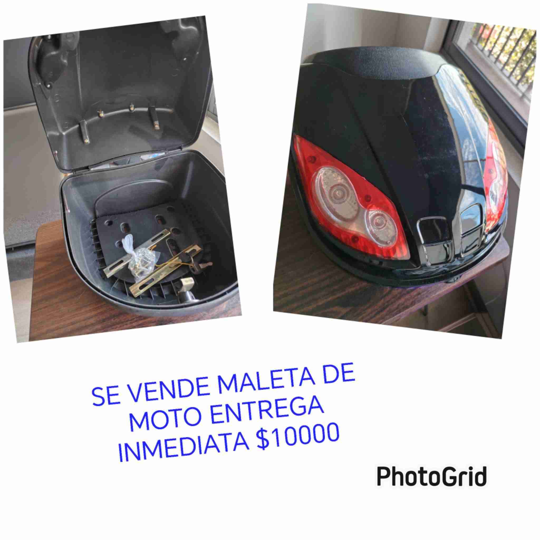 Maleta de moto negra