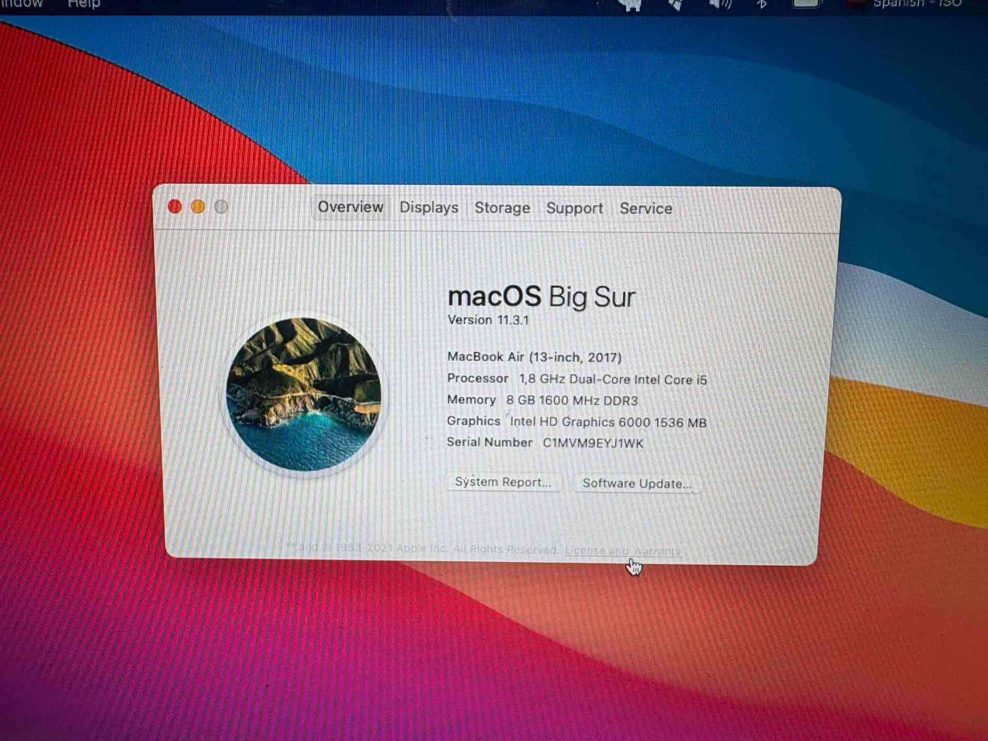 MacBook Air 13 pulgadas 2017 plateado - miniatura 2