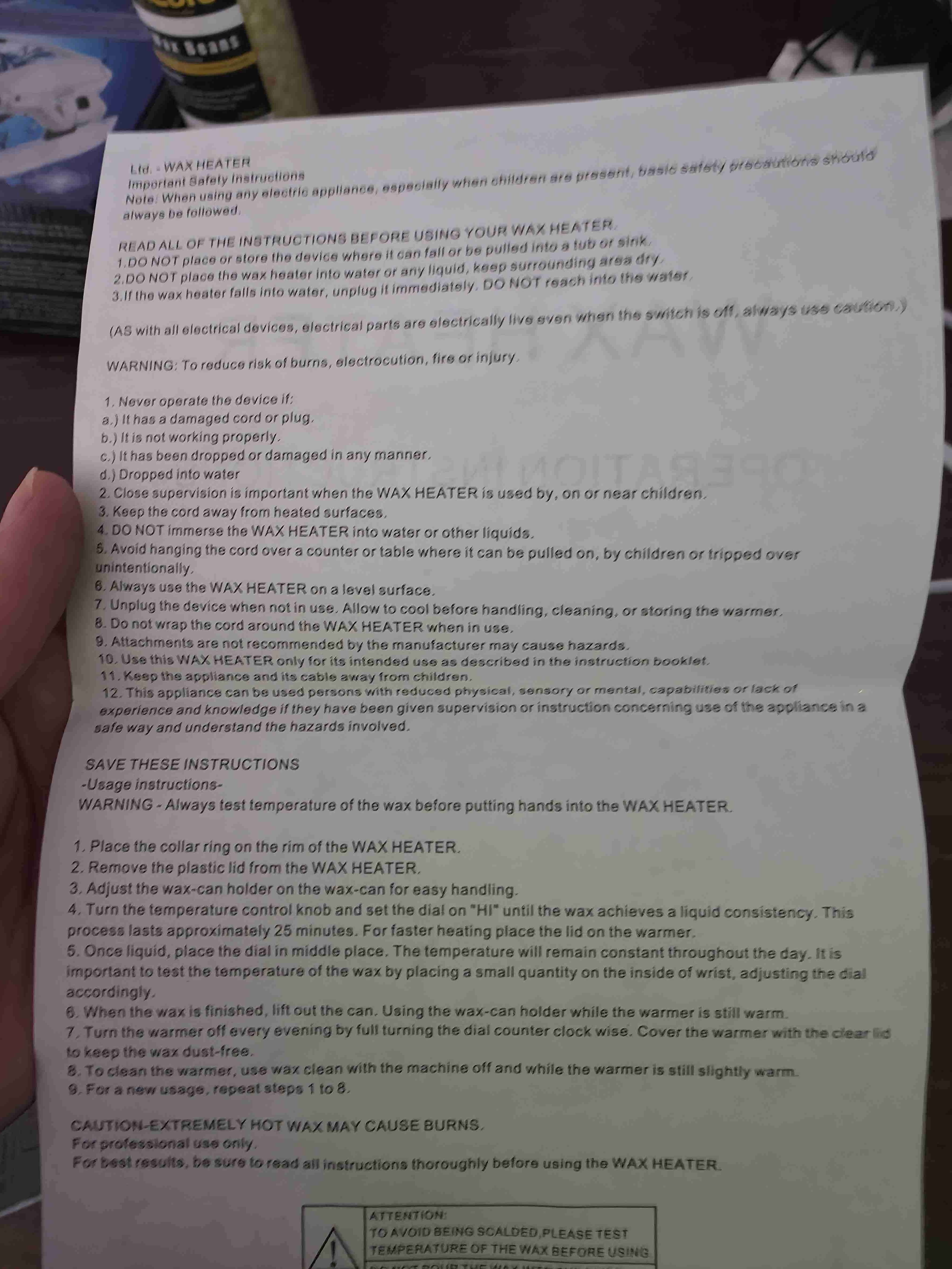 Calentador de cera profesional 500CC - miniatura 5