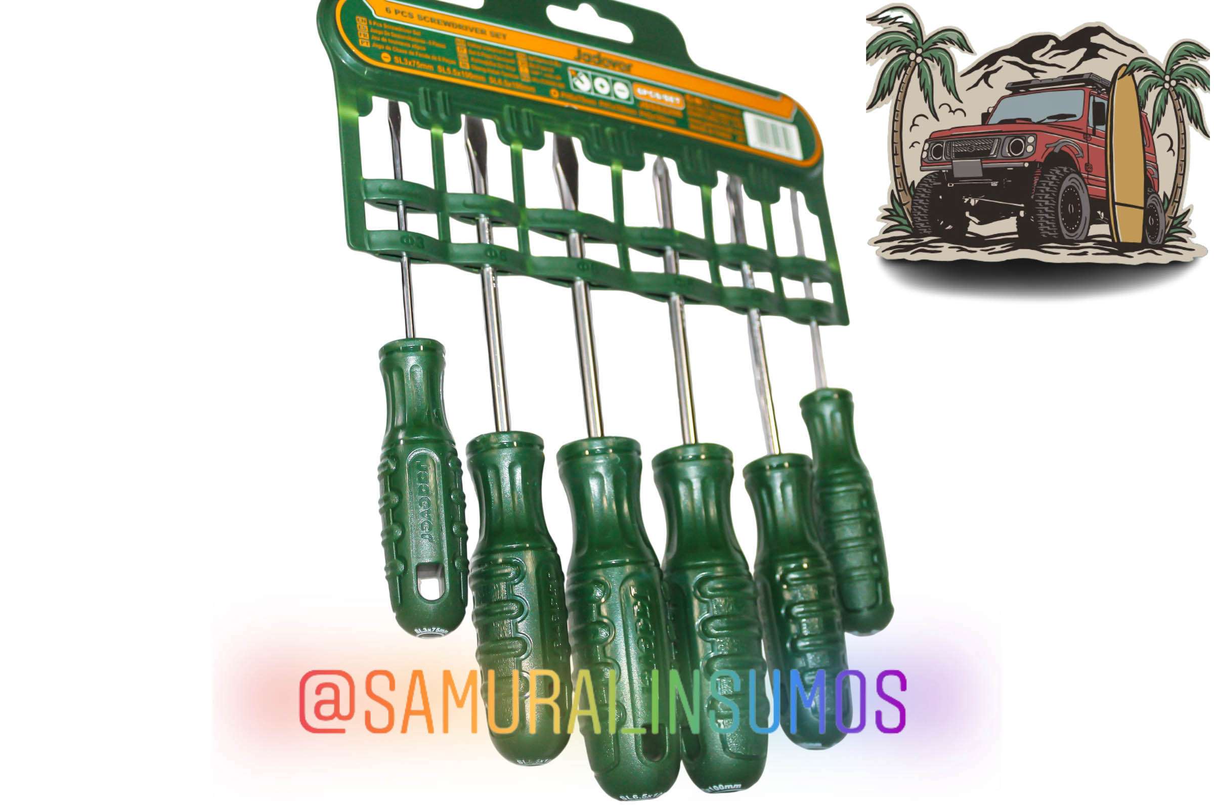 KIt 6En1 Conjunto Destornilladores Imantados Cr-v - miniatura 3