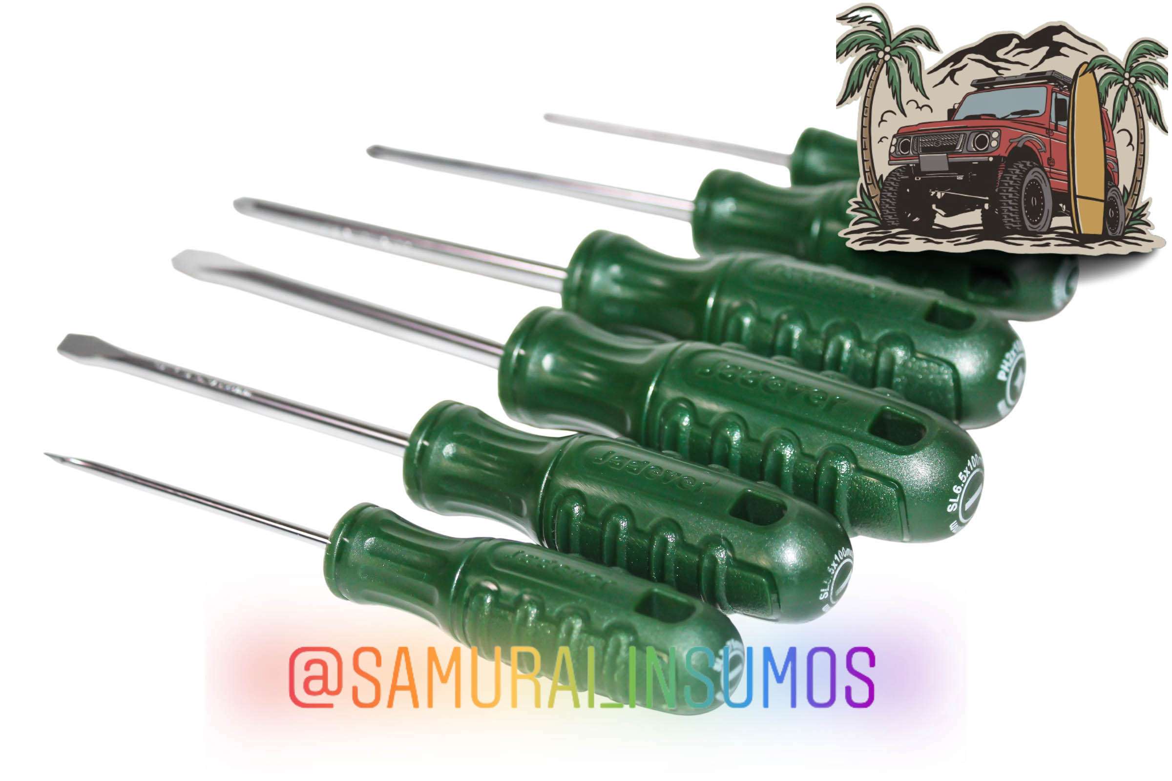 KIt 6En1 Conjunto Destornilladores Imantados Cr-v - miniatura 4