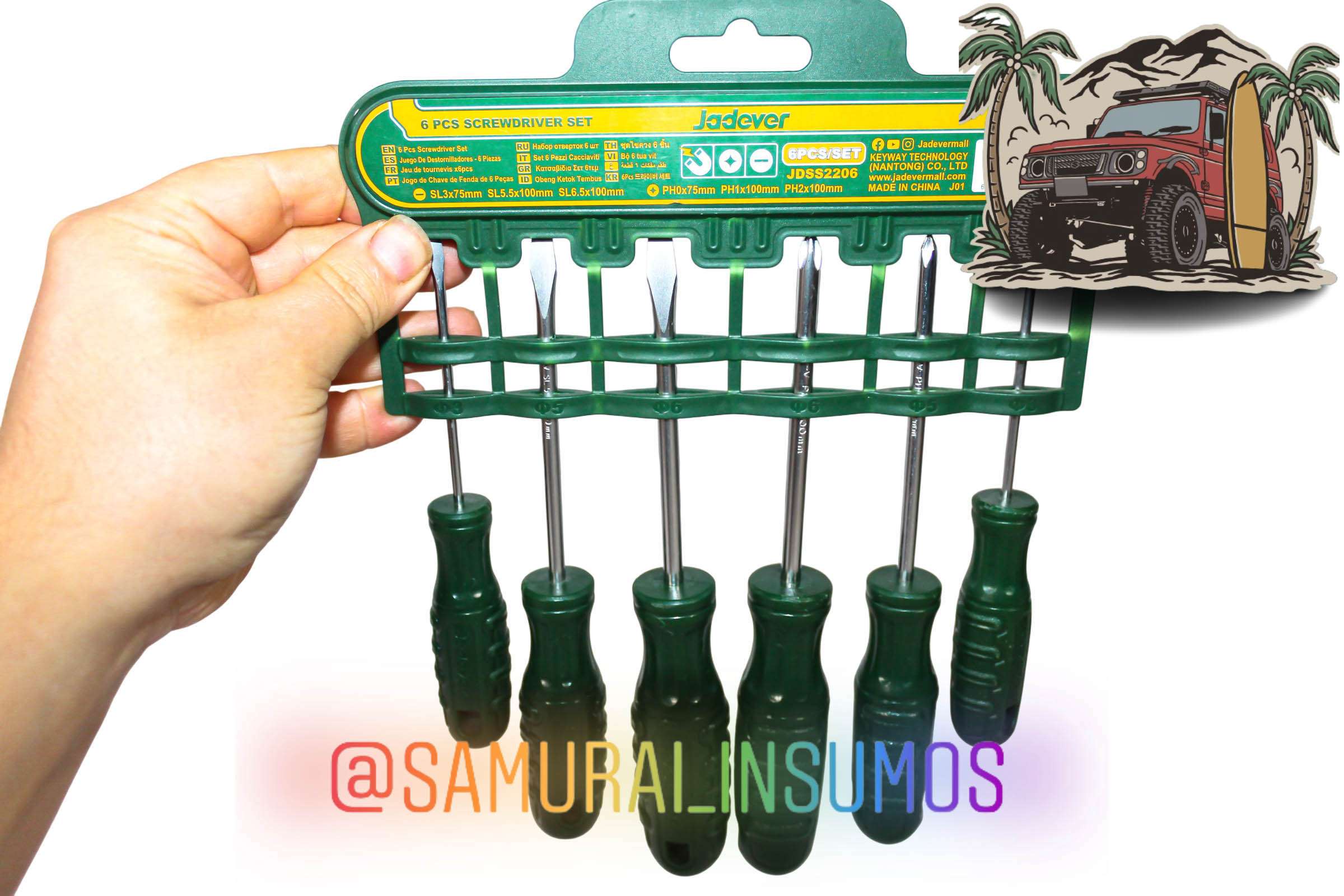 KIt 6En1 Conjunto Destornilladores Imantados Cr-v - miniatura 5