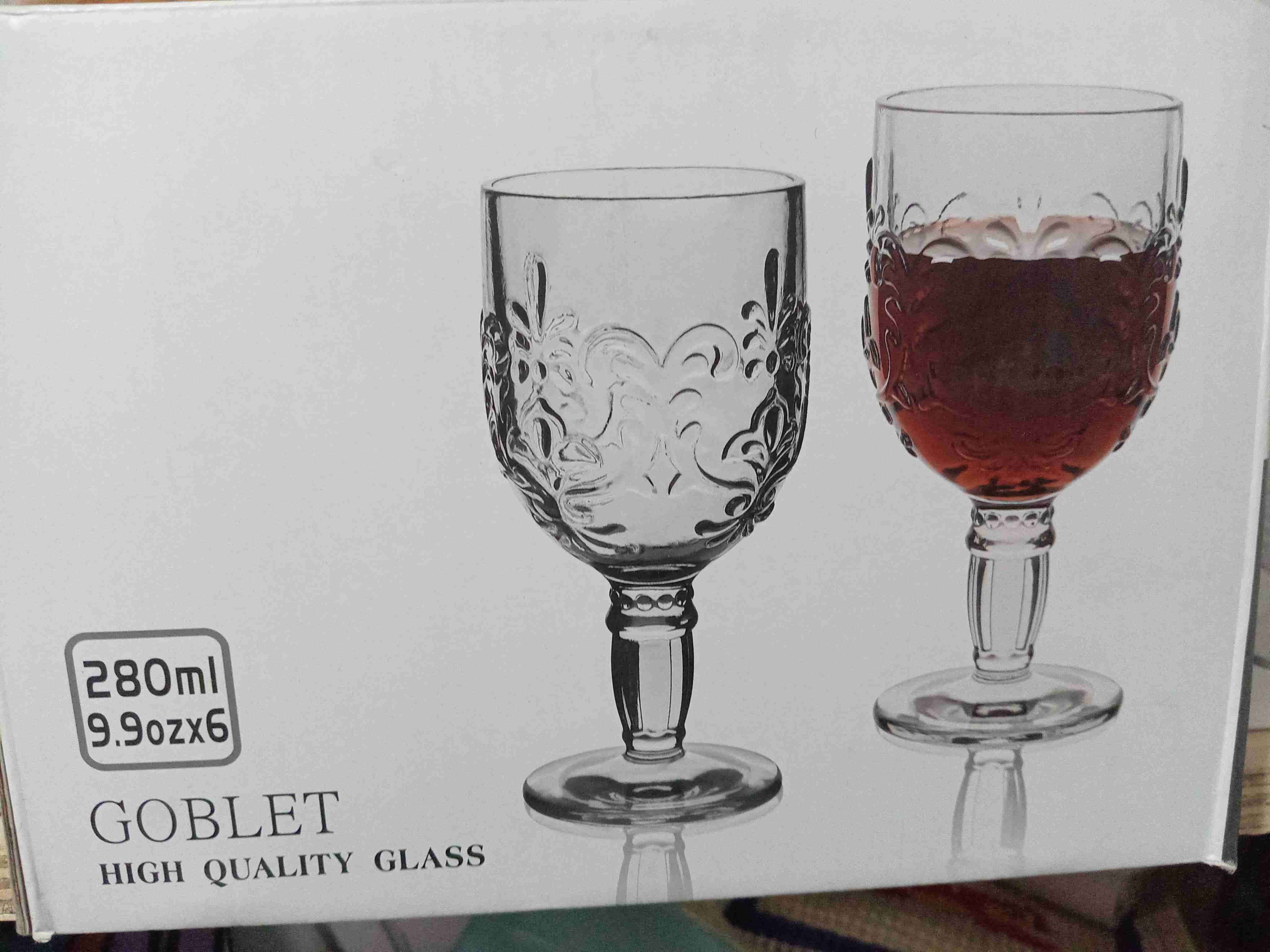 Juego de copas de vidrio 280ml - miniatura 1