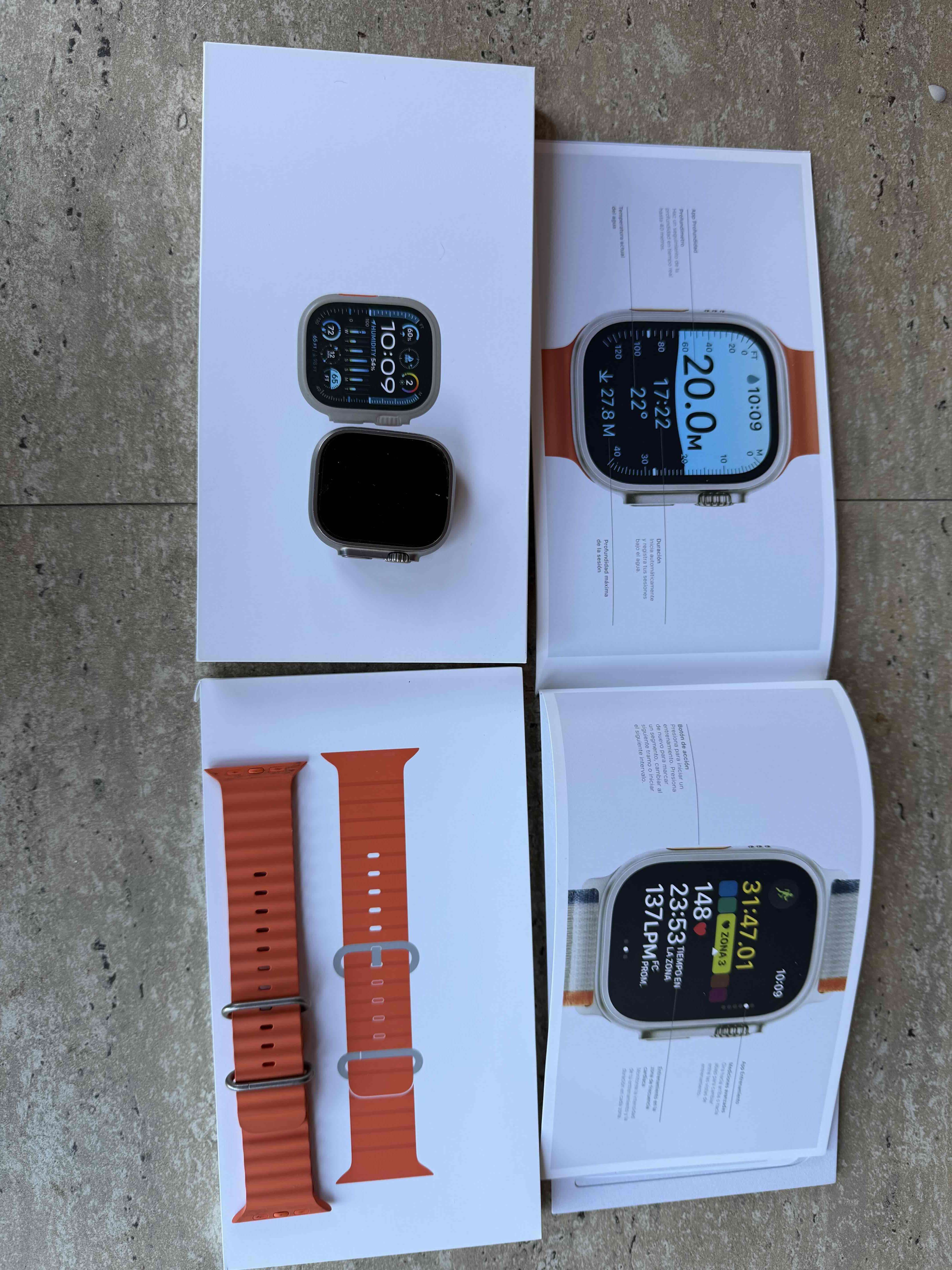 Apple Watch Ultra 2 con correa naranja - miniatura 4