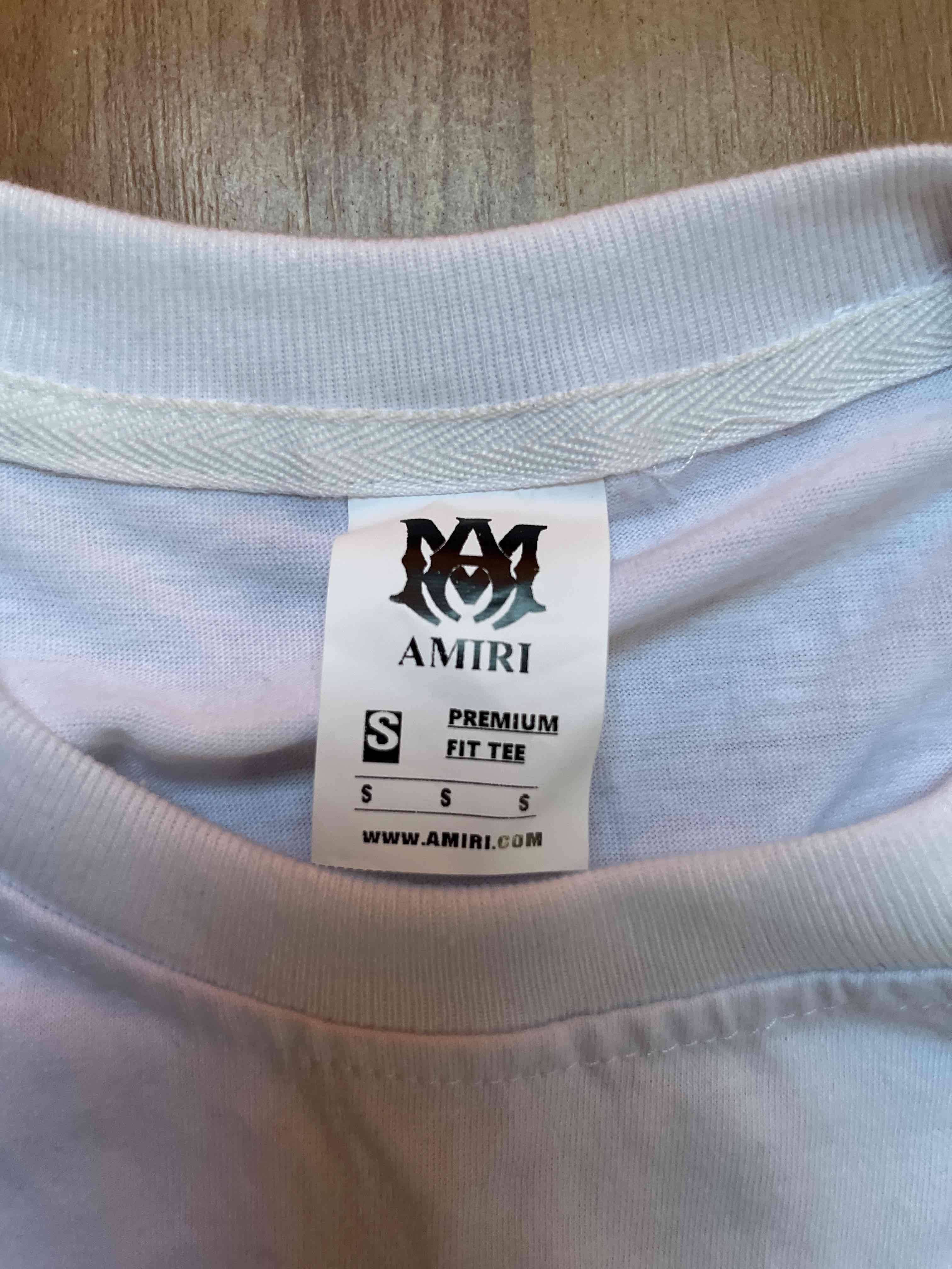 Polera blanca estilo Amiri 22 Talla S (Réplica) - miniatura 2
