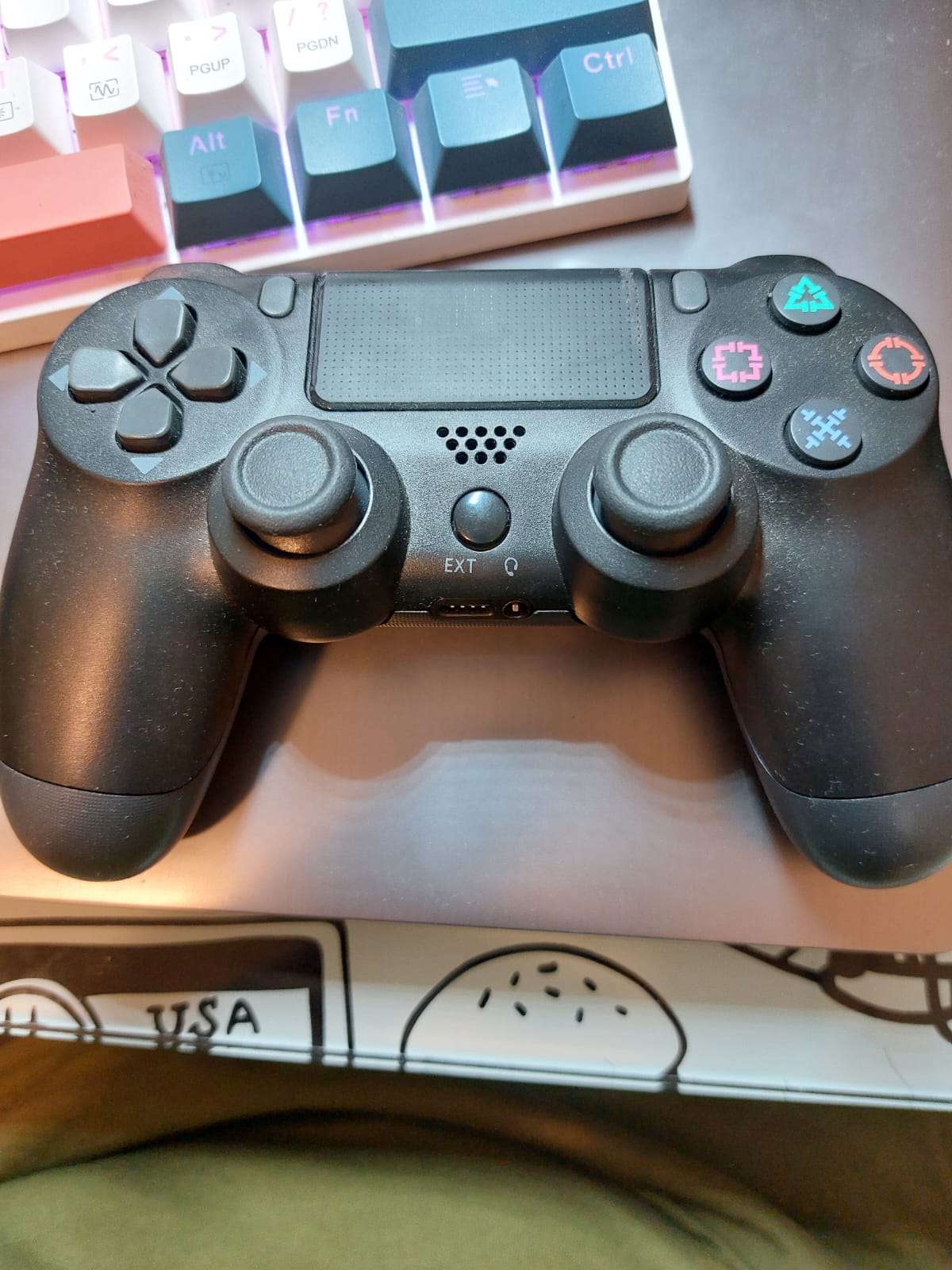 Control de videojuego negro ps4 - miniatura 1