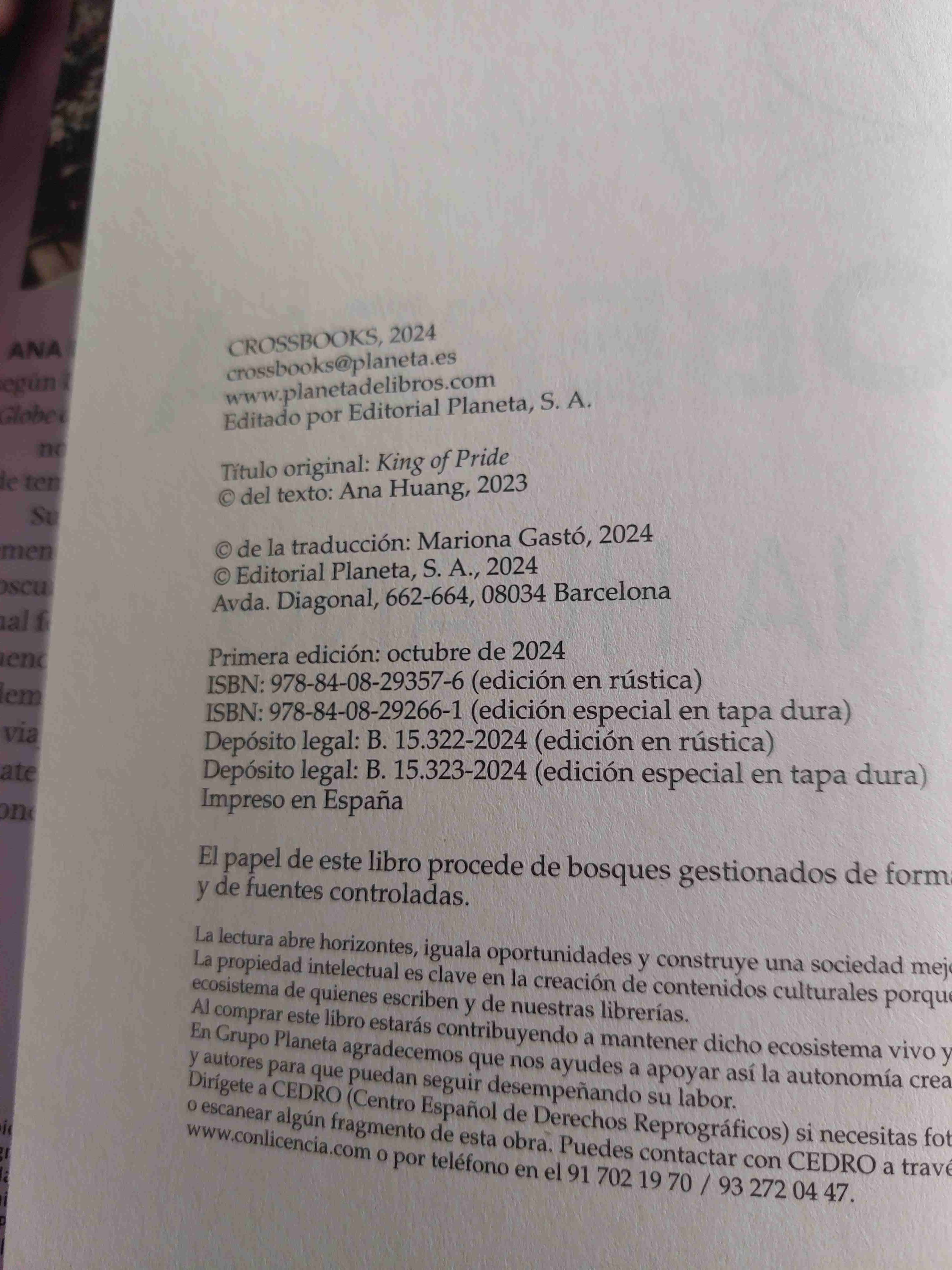 Libro 'Rey de la Soberbia' de Ana Huang - miniatura 4