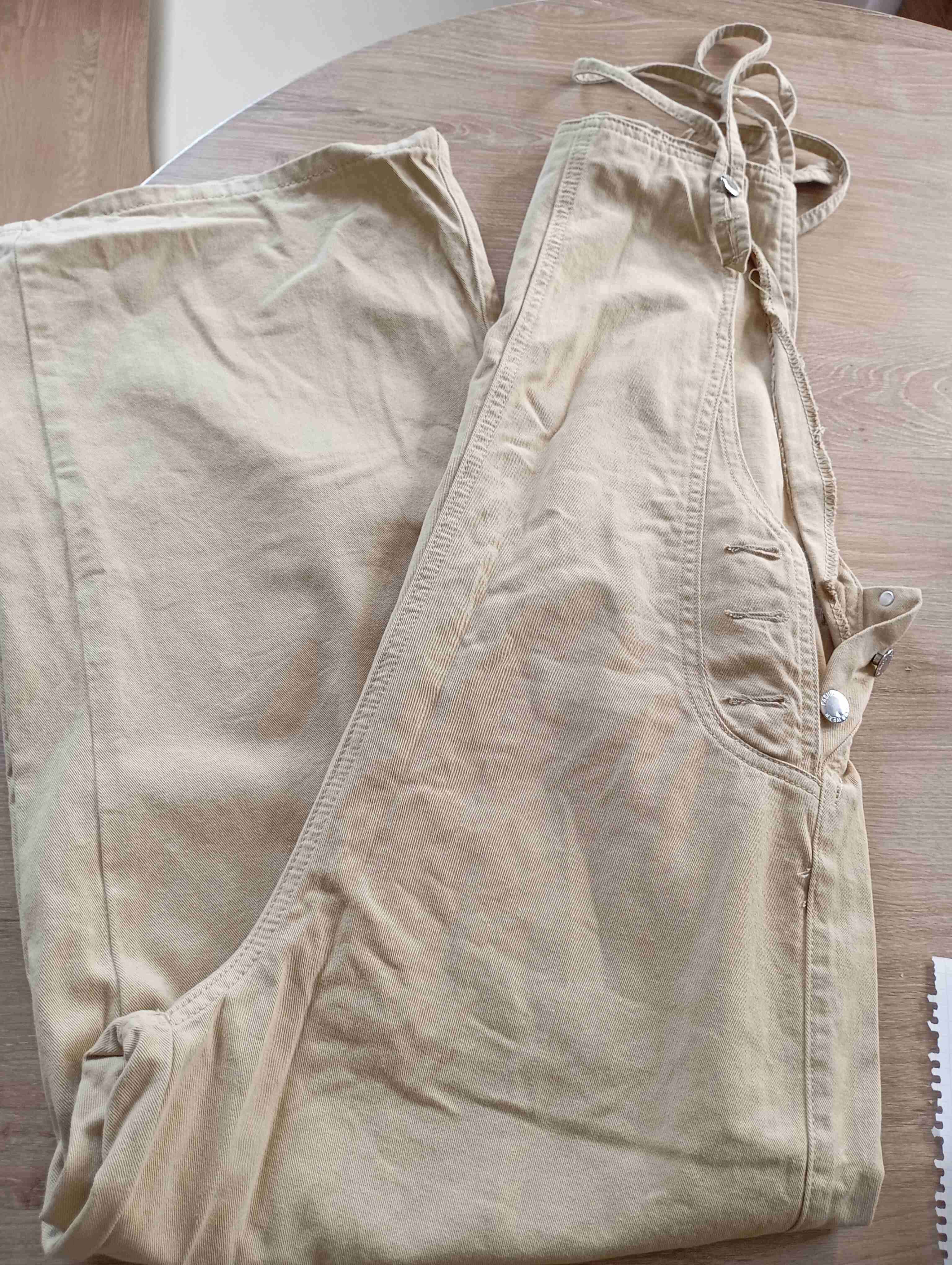 Overol beige casual mujer - miniatura 3