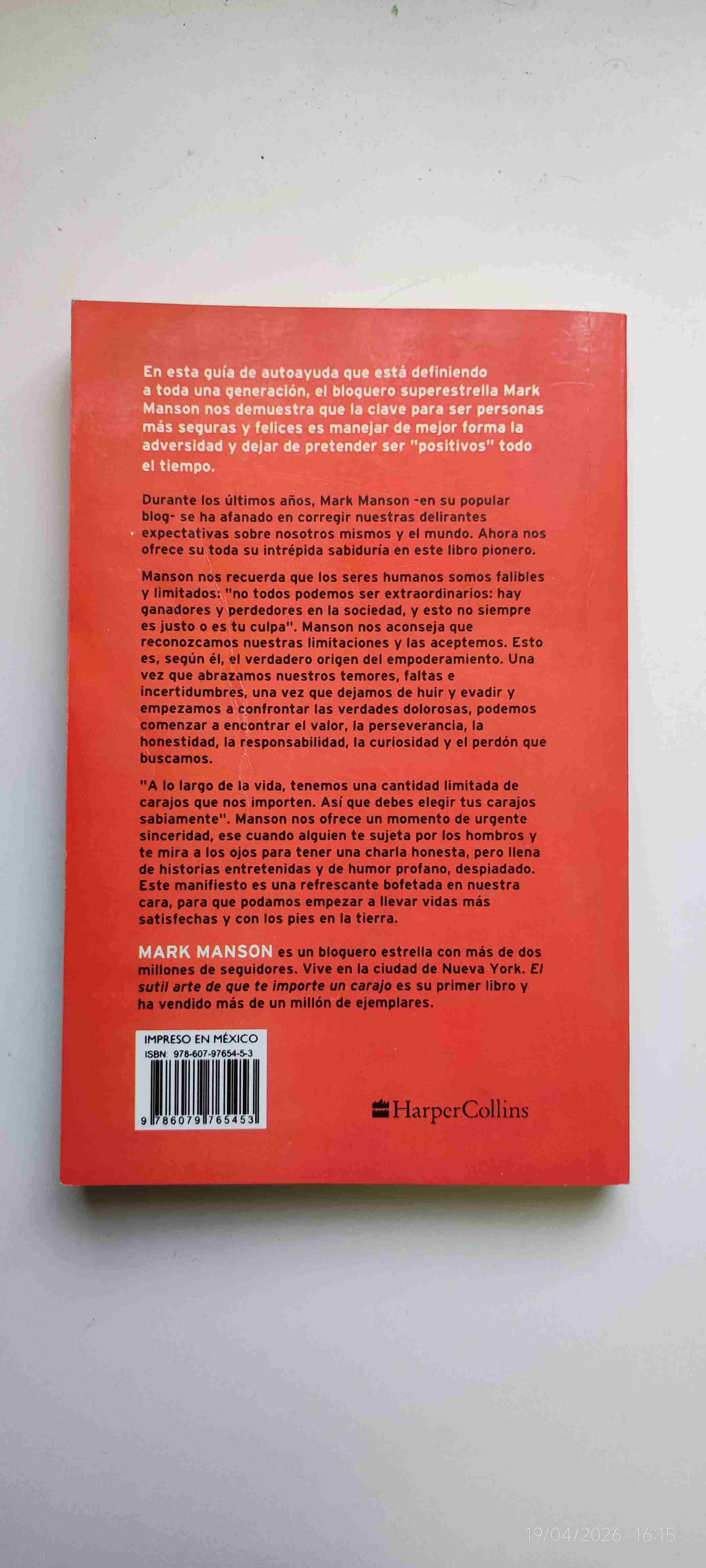 Libro El sutil arte de que te importe un carajo - miniatura 2