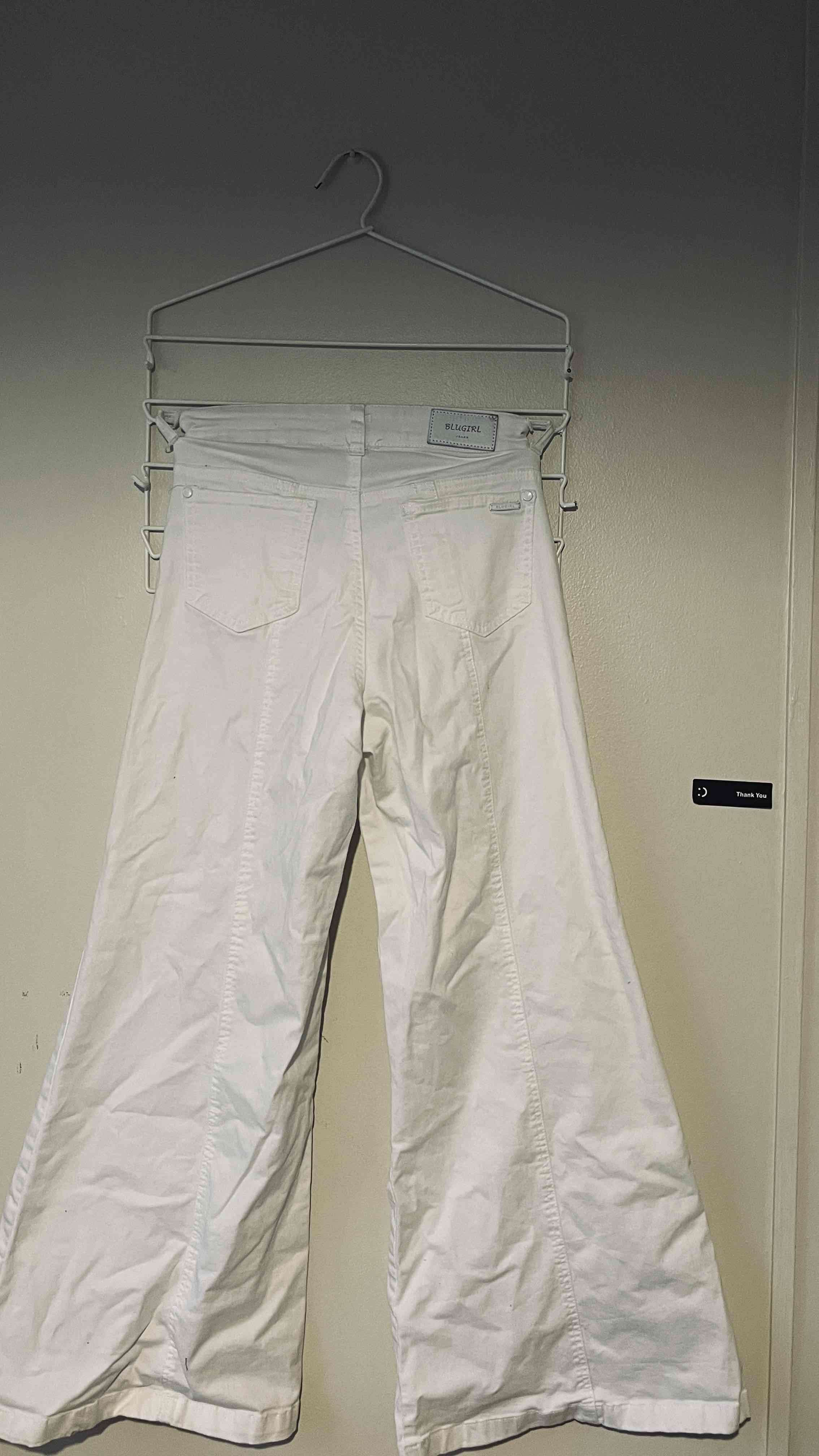 Pantalones de mezclilla blancos jeans - miniatura 5