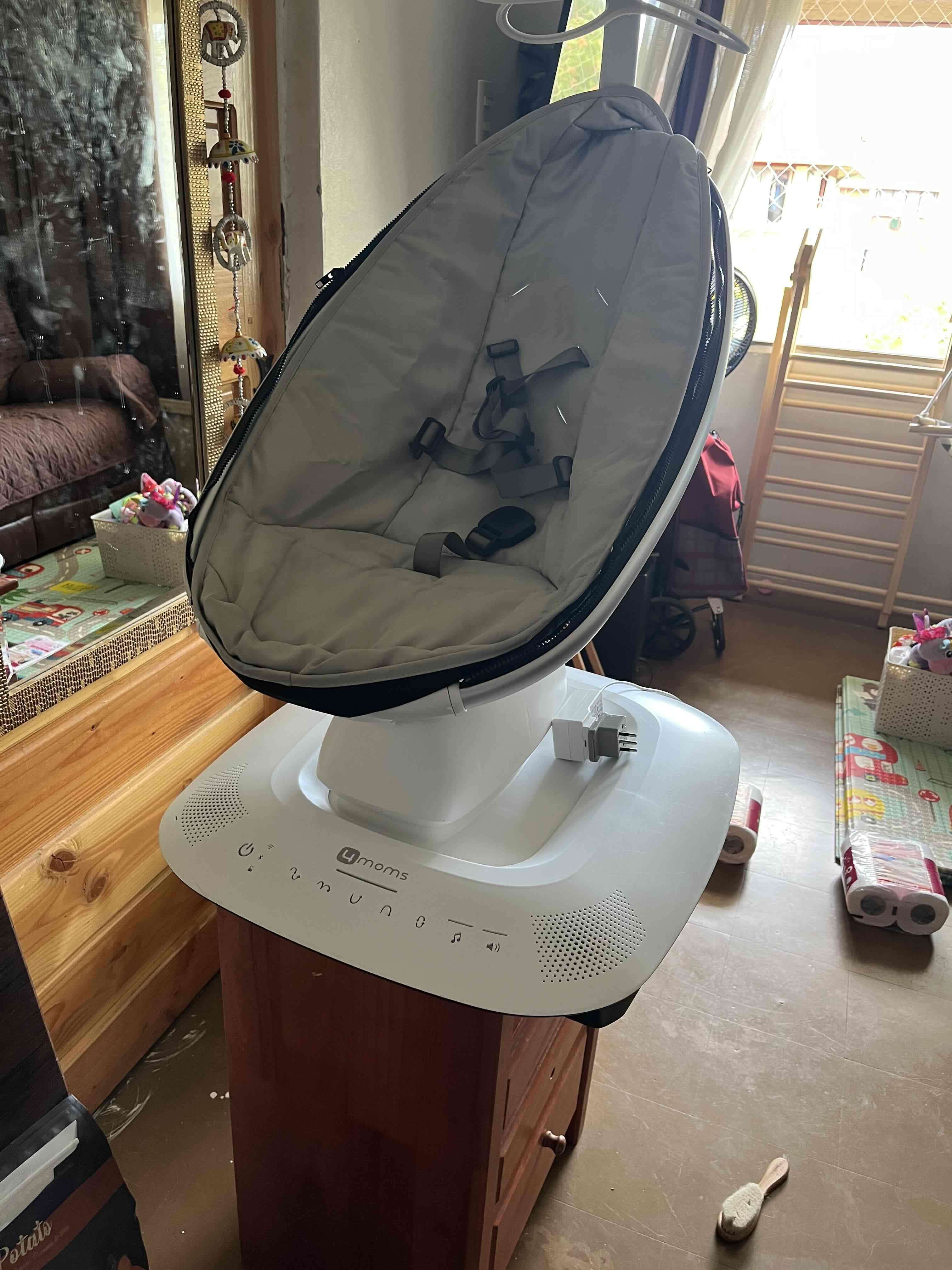 Silla mecedora 4moms gris - miniatura 2