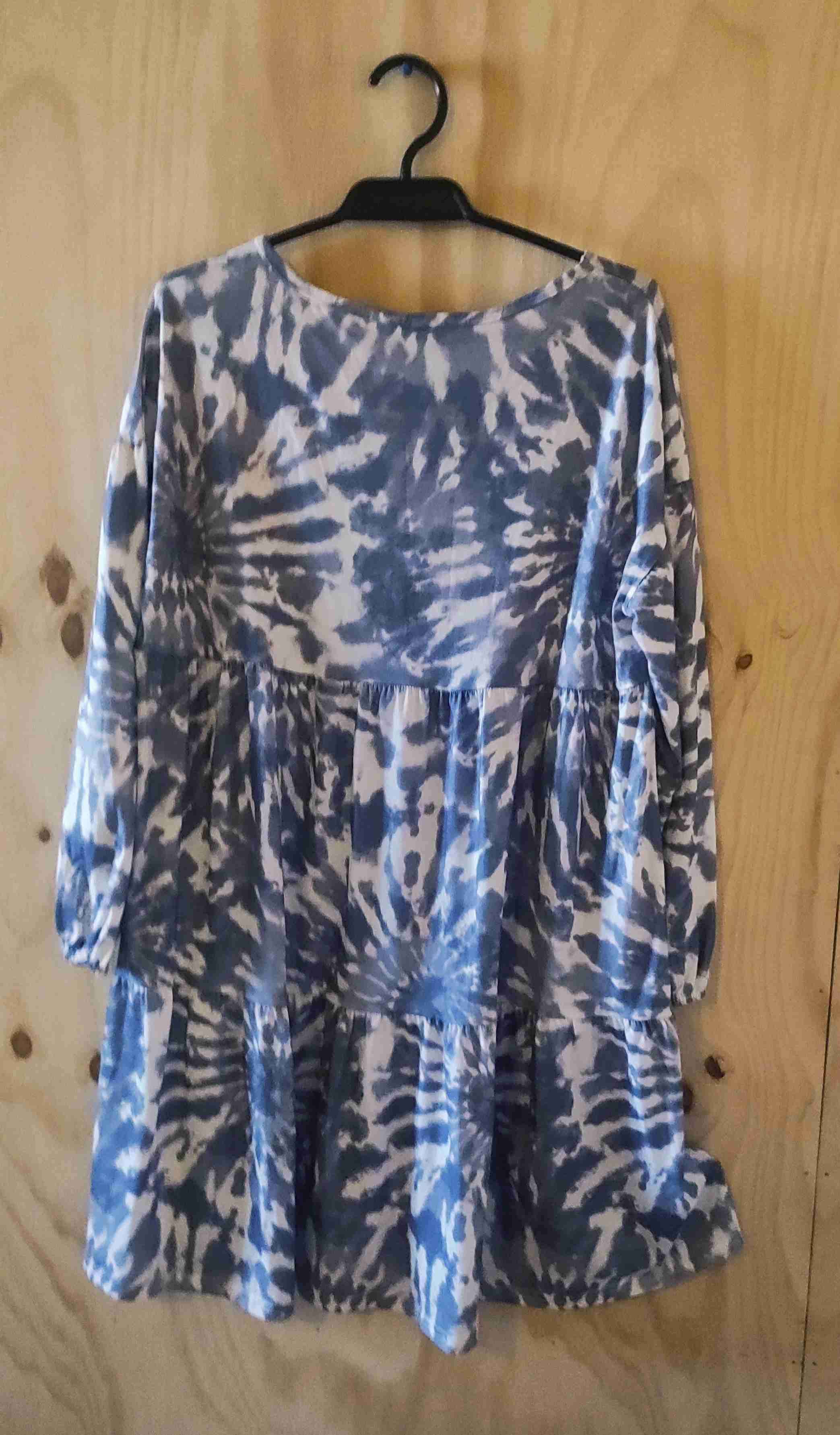 Vestido suelto tie-dye azul - miniatura 2