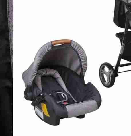 Silla de auto para bebé gris - miniatura 1