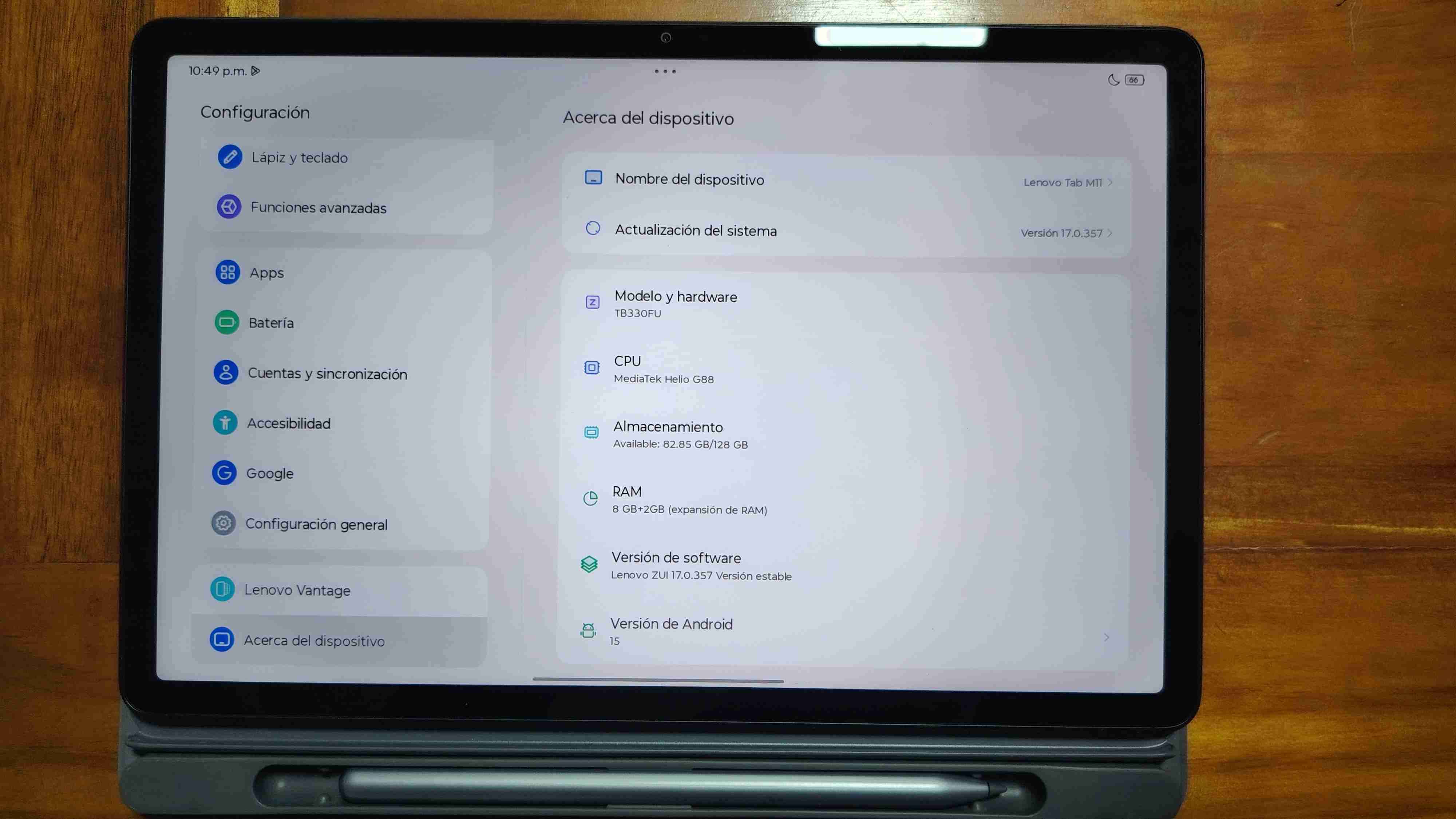 Tablet Lenovo m11 con lápiz táctil - miniatura 3