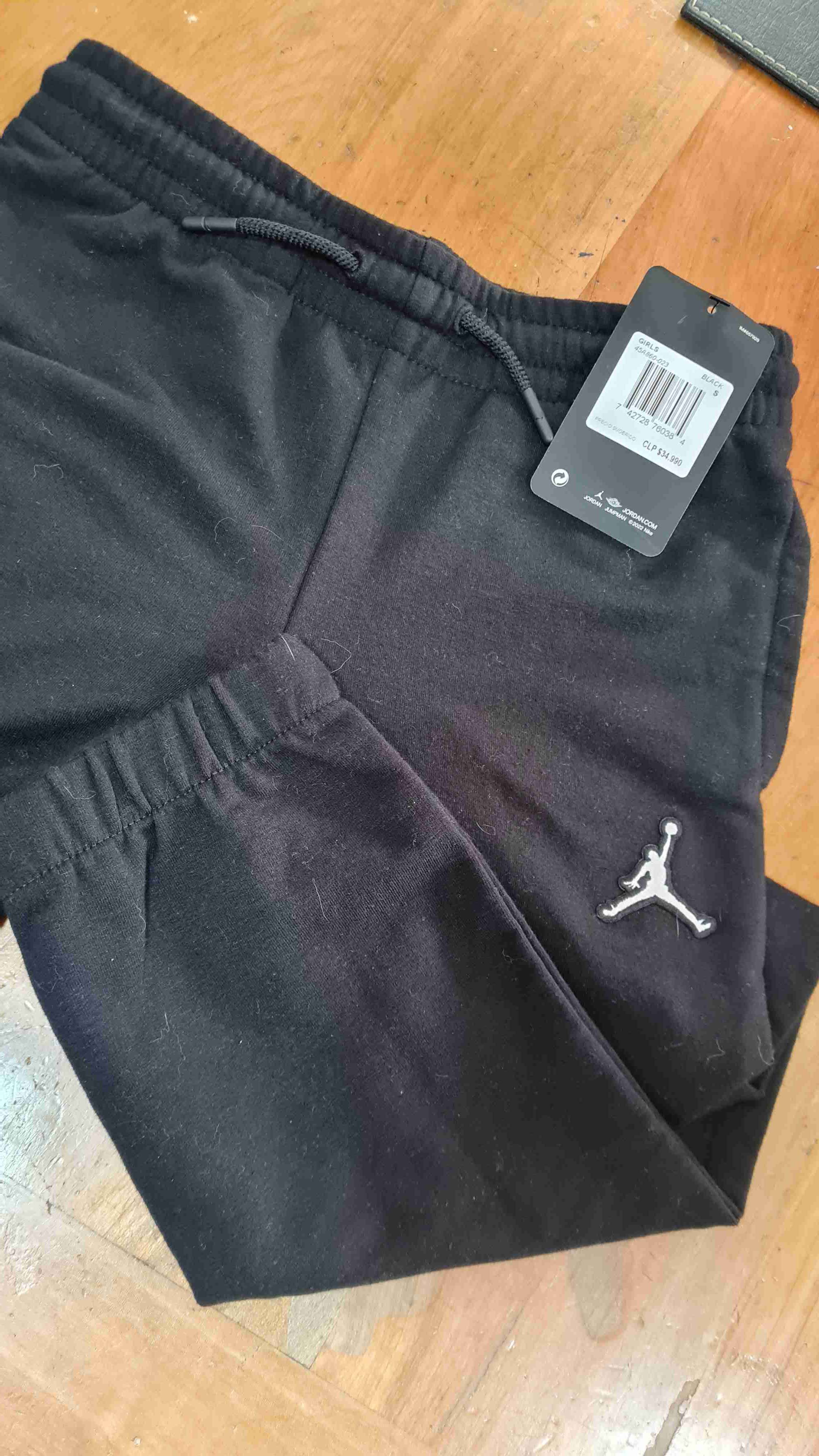 Pantalones deportivos negros talla S niña - miniatura 2