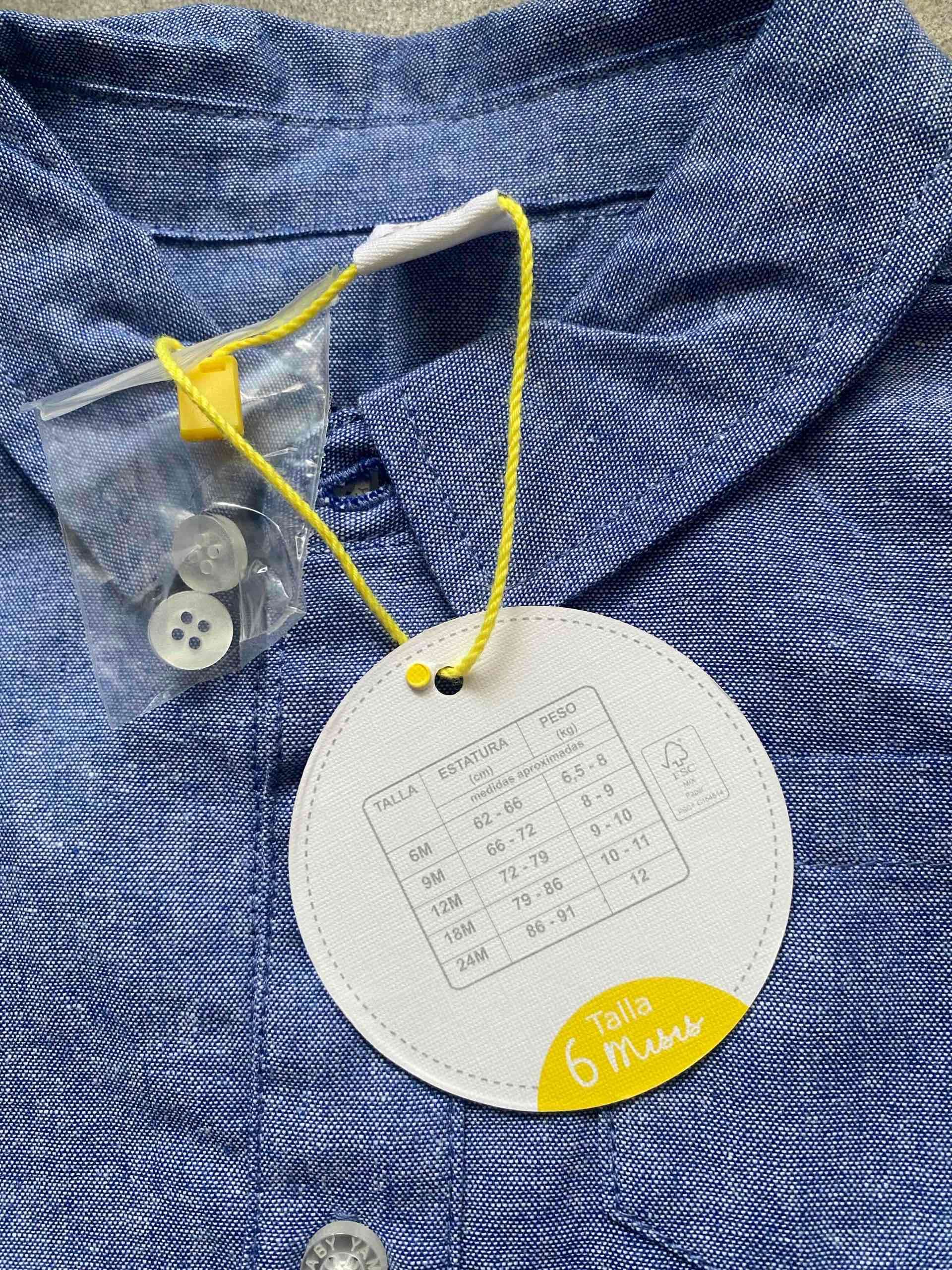 Conjunto niño camisa azul y shorts rojos - miniatura 3