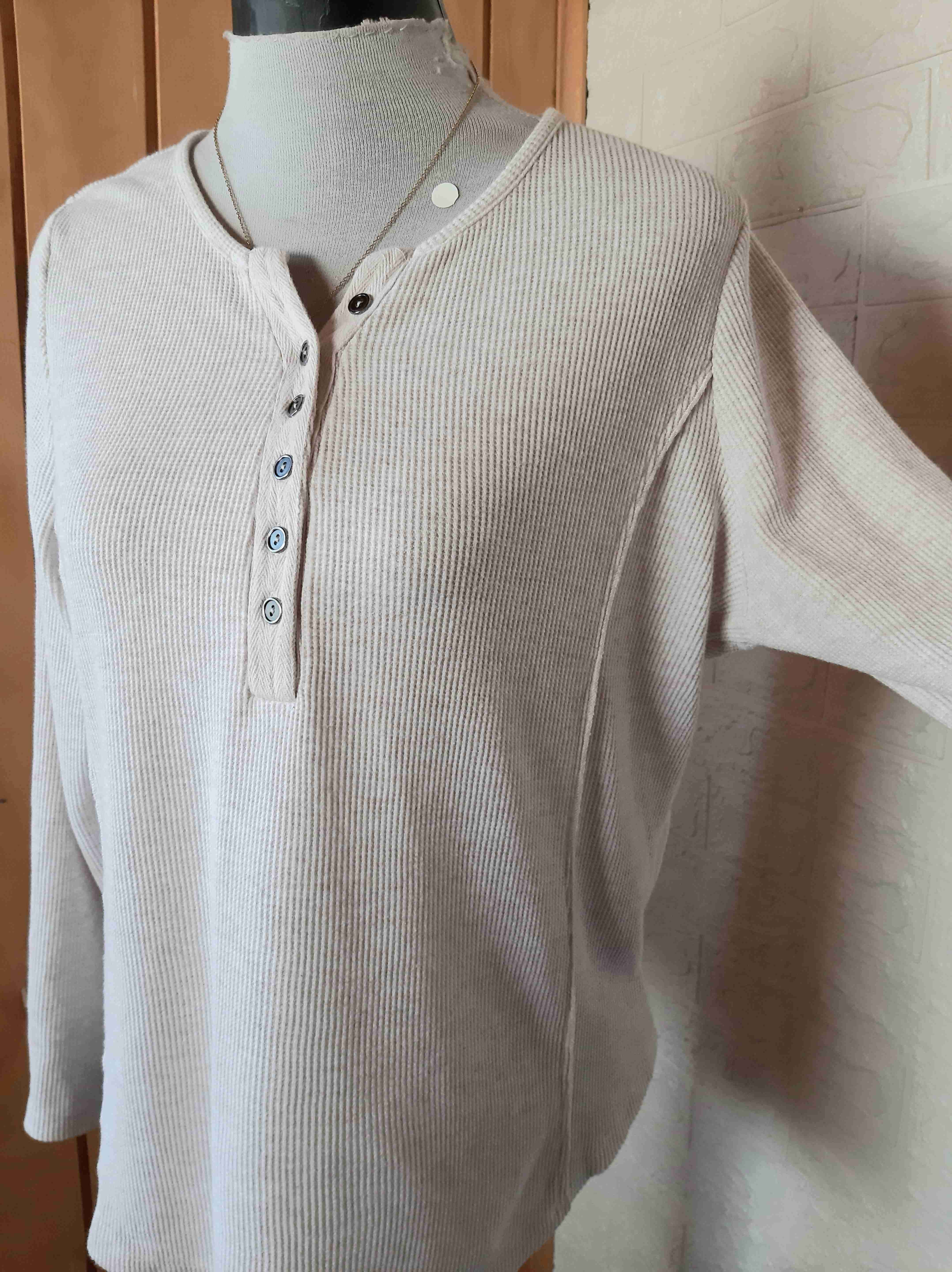 Polera beige marca Lee - miniatura 4
