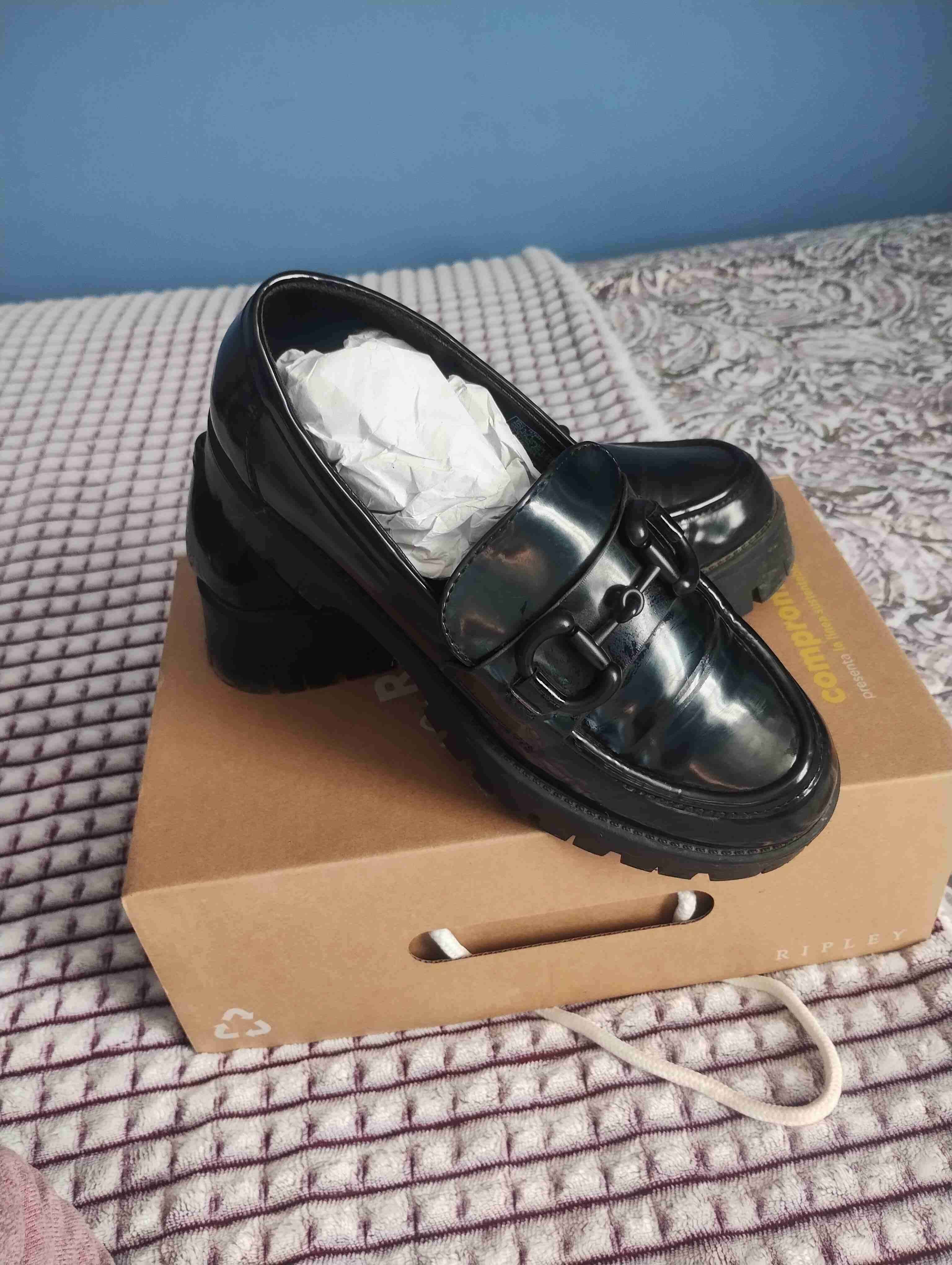 Zapatos mocasines negros - miniatura 2