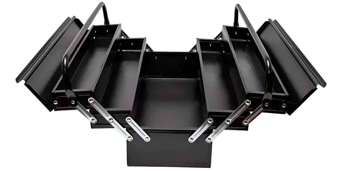 Caja metálica organizadora negra - miniatura 1