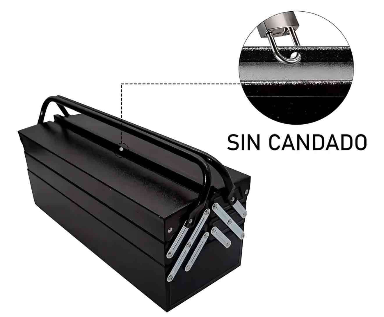 Caja metálica organizadora negra - miniatura 2