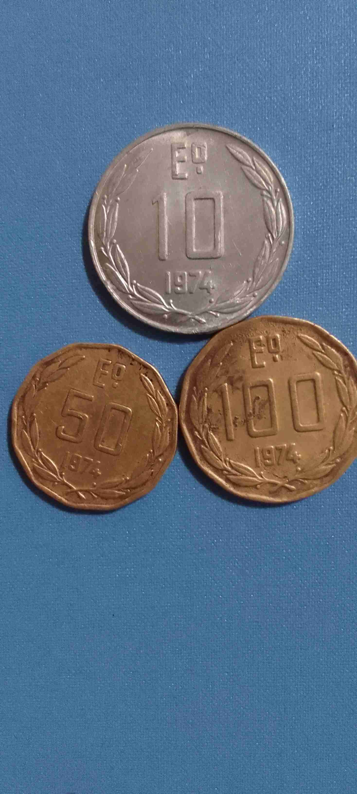 Monedas Chile serie de 1974 - miniatura 1