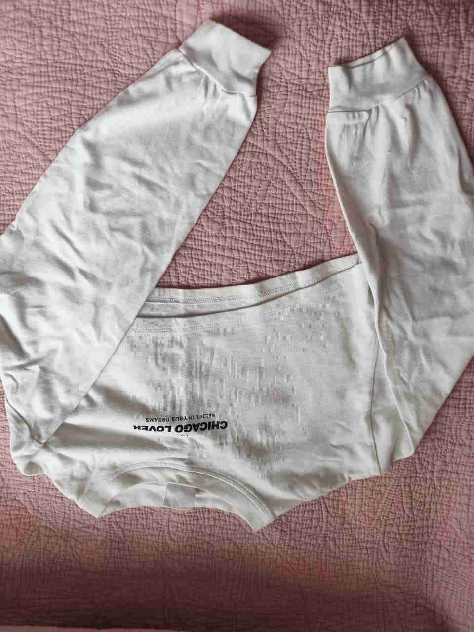 Polera manga larga blanca corta Zara T 11-12 - miniatura 2