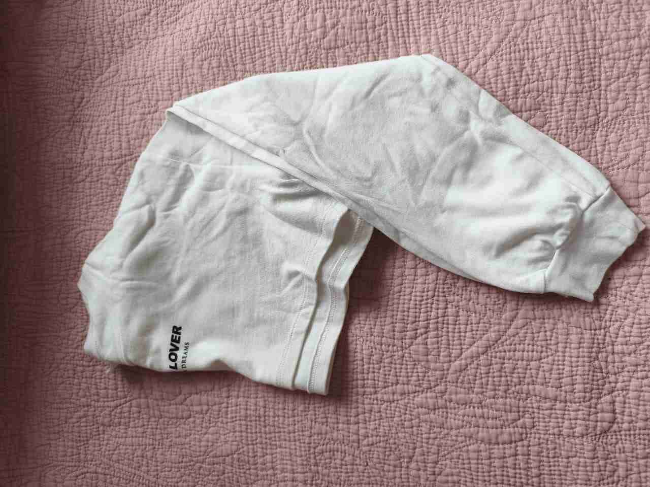 Polera manga larga blanca corta Zara T 11-12 - miniatura 3