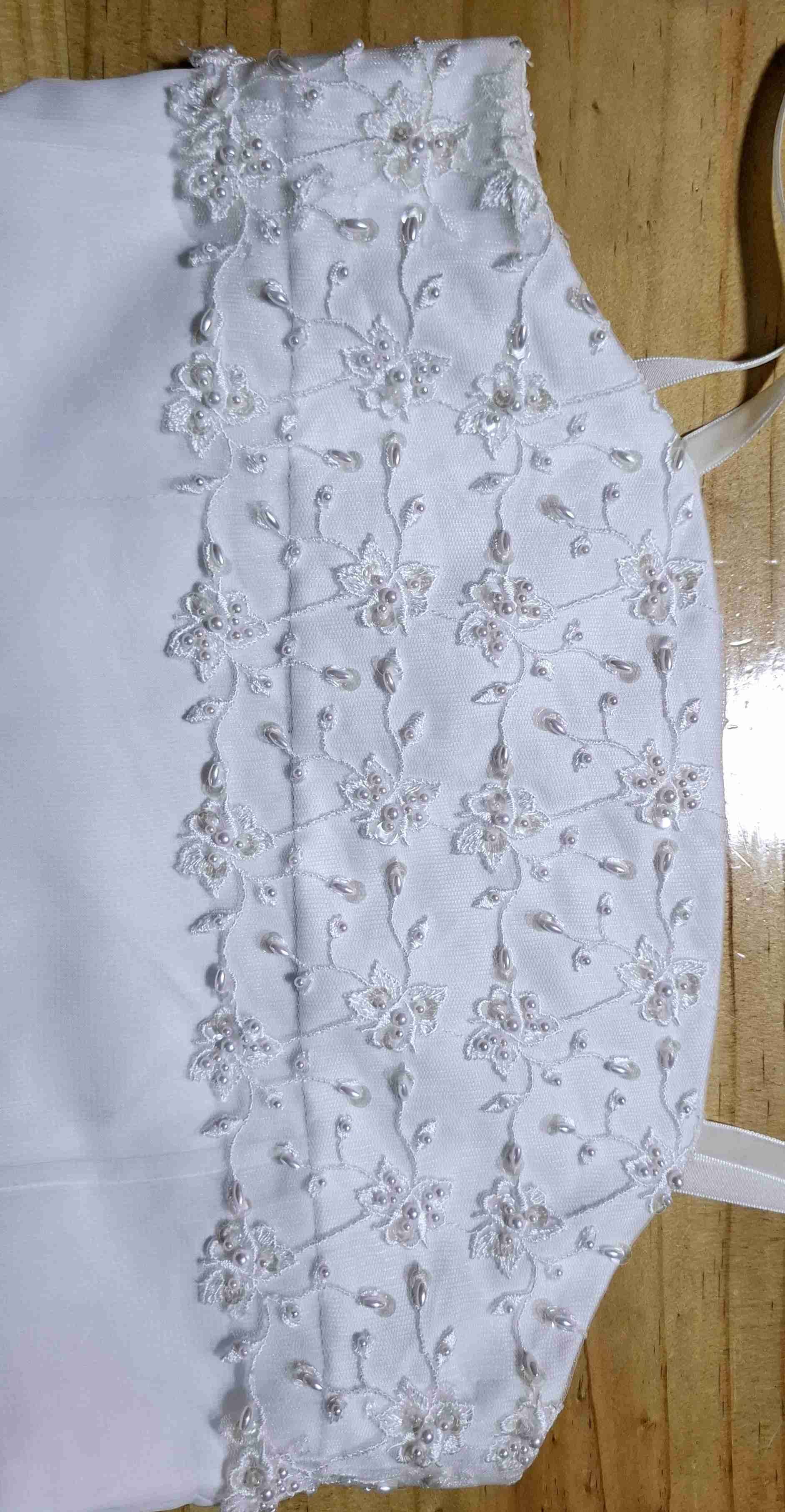 Vestido blanco con chaqueta elegante - miniatura 2