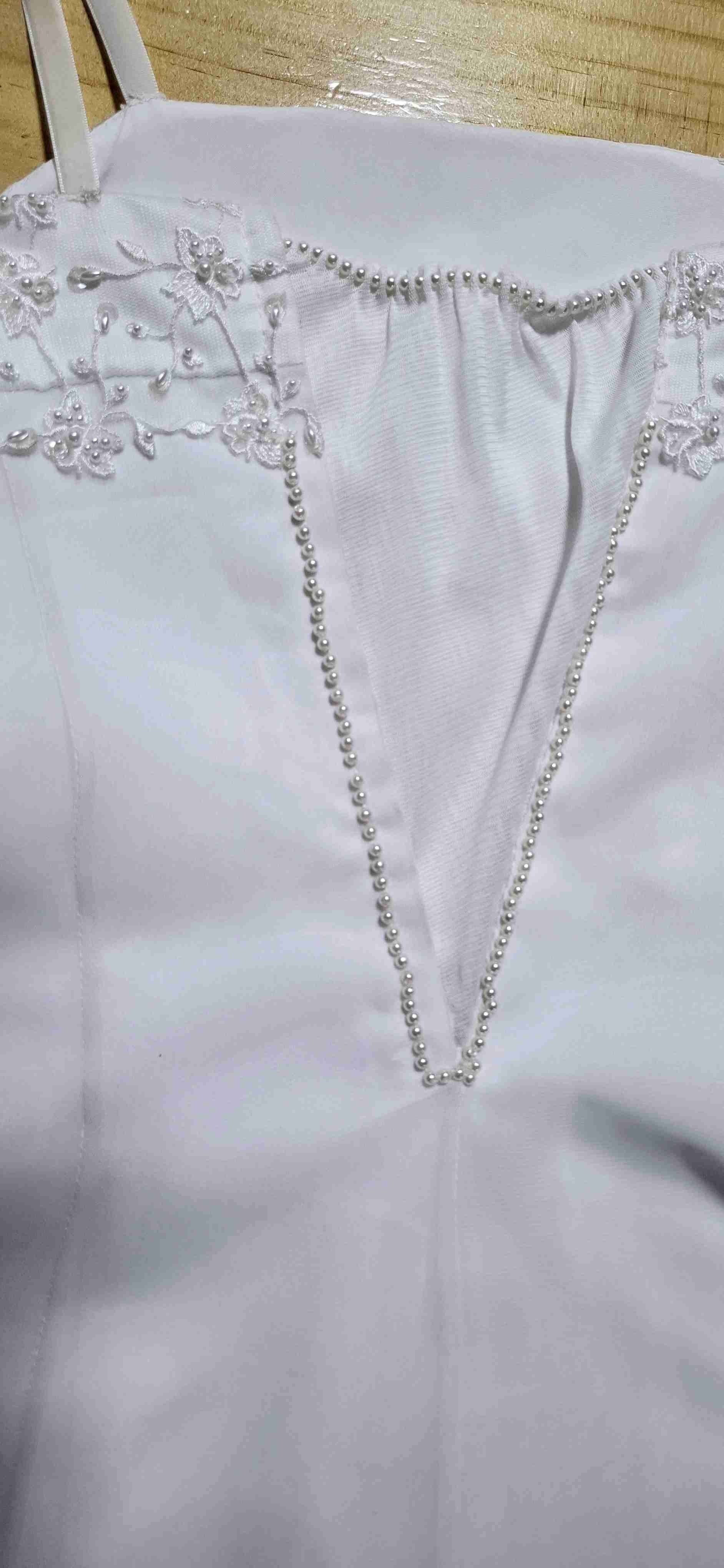 Vestido blanco con chaqueta elegante - miniatura 3