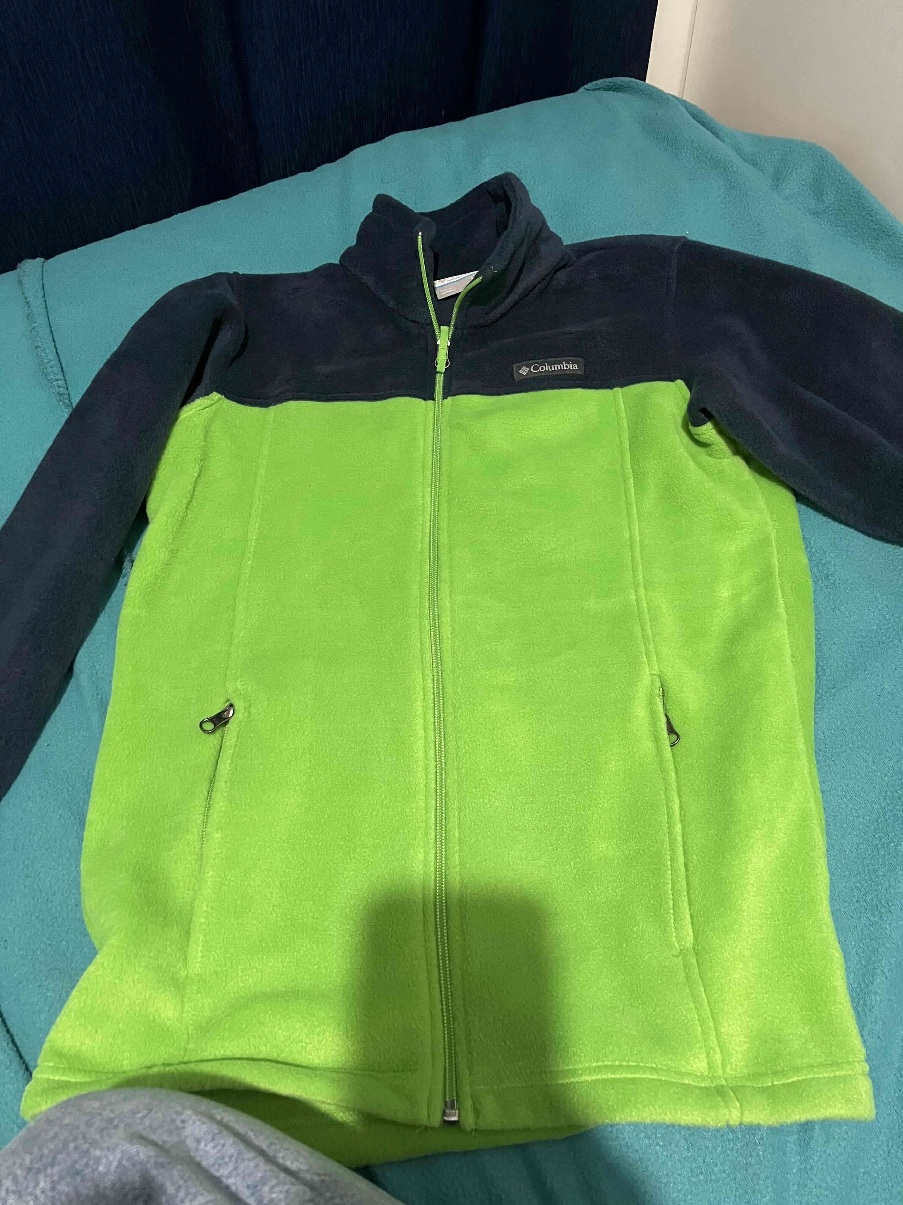 Chaqueta polar Columbia verde y azul - miniatura 2