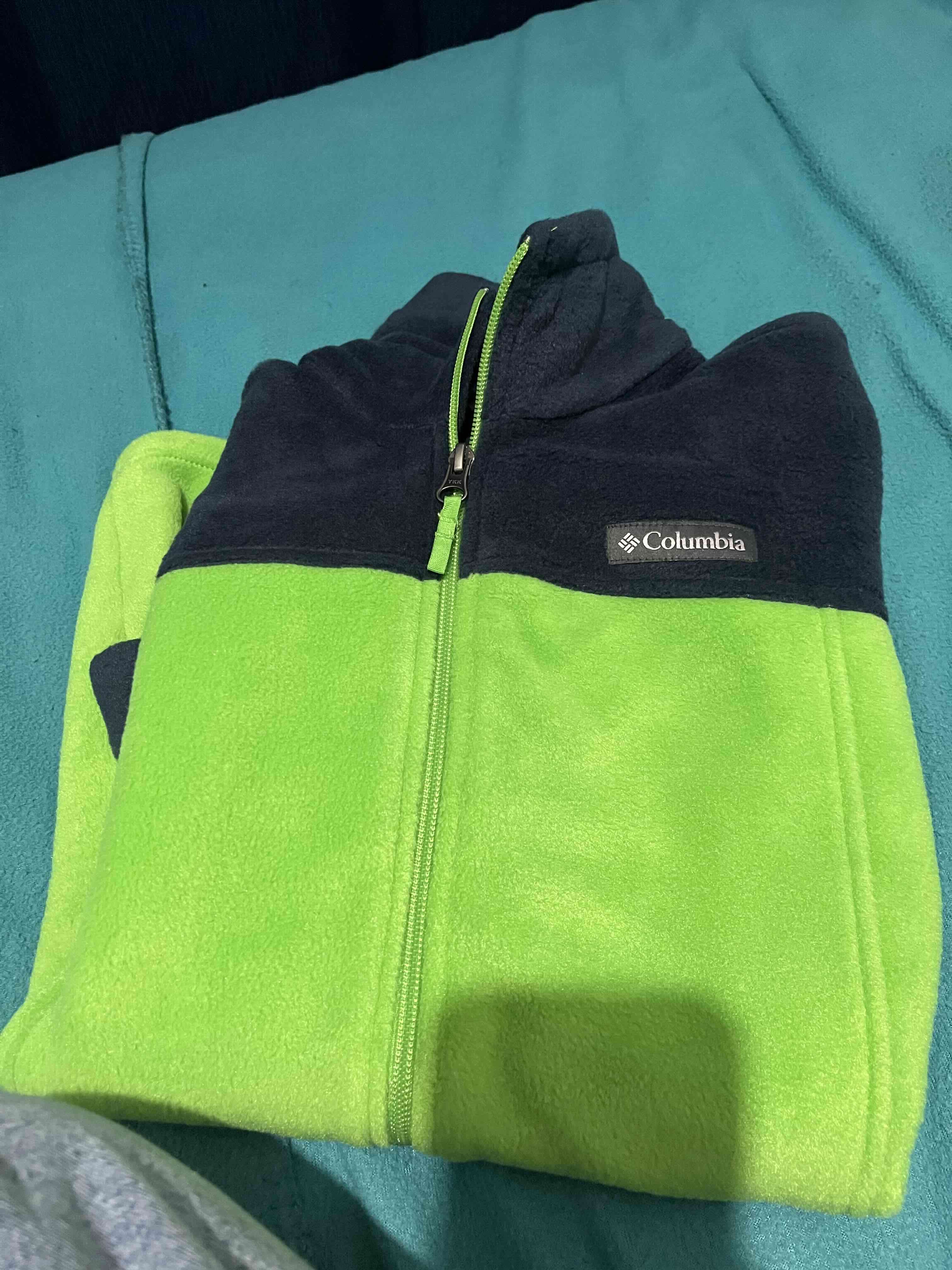 Chaqueta polar Columbia verde y azul - miniatura 3