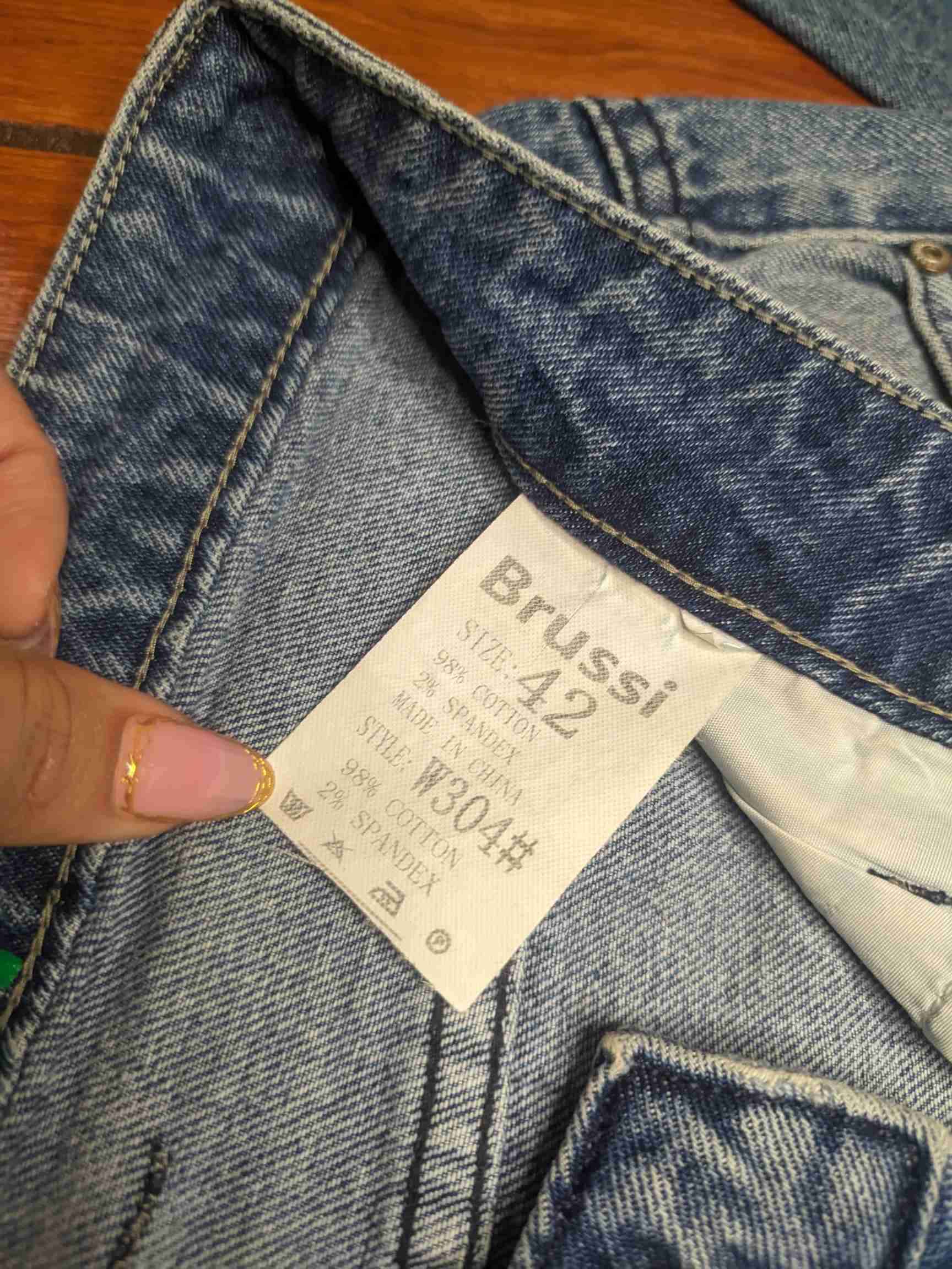 Jeans azules corte acampanado - miniatura 2