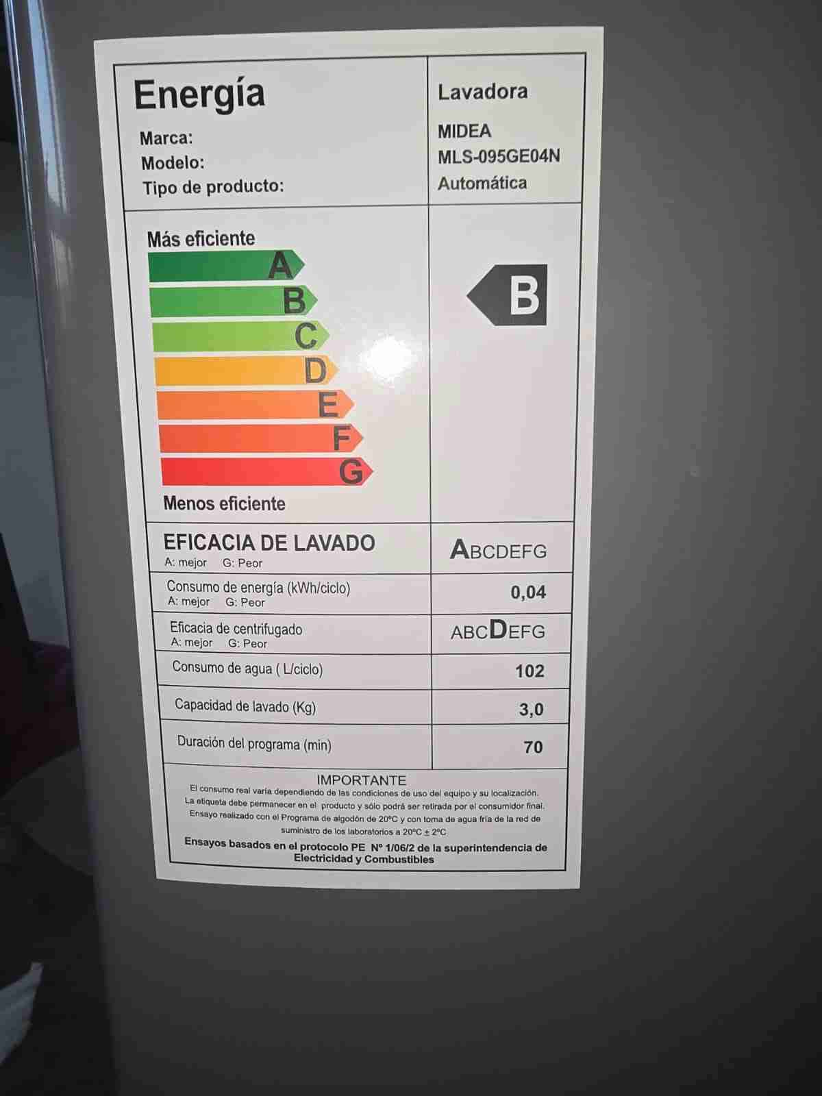 Lavadora Midea 9.5 kg - miniatura 3