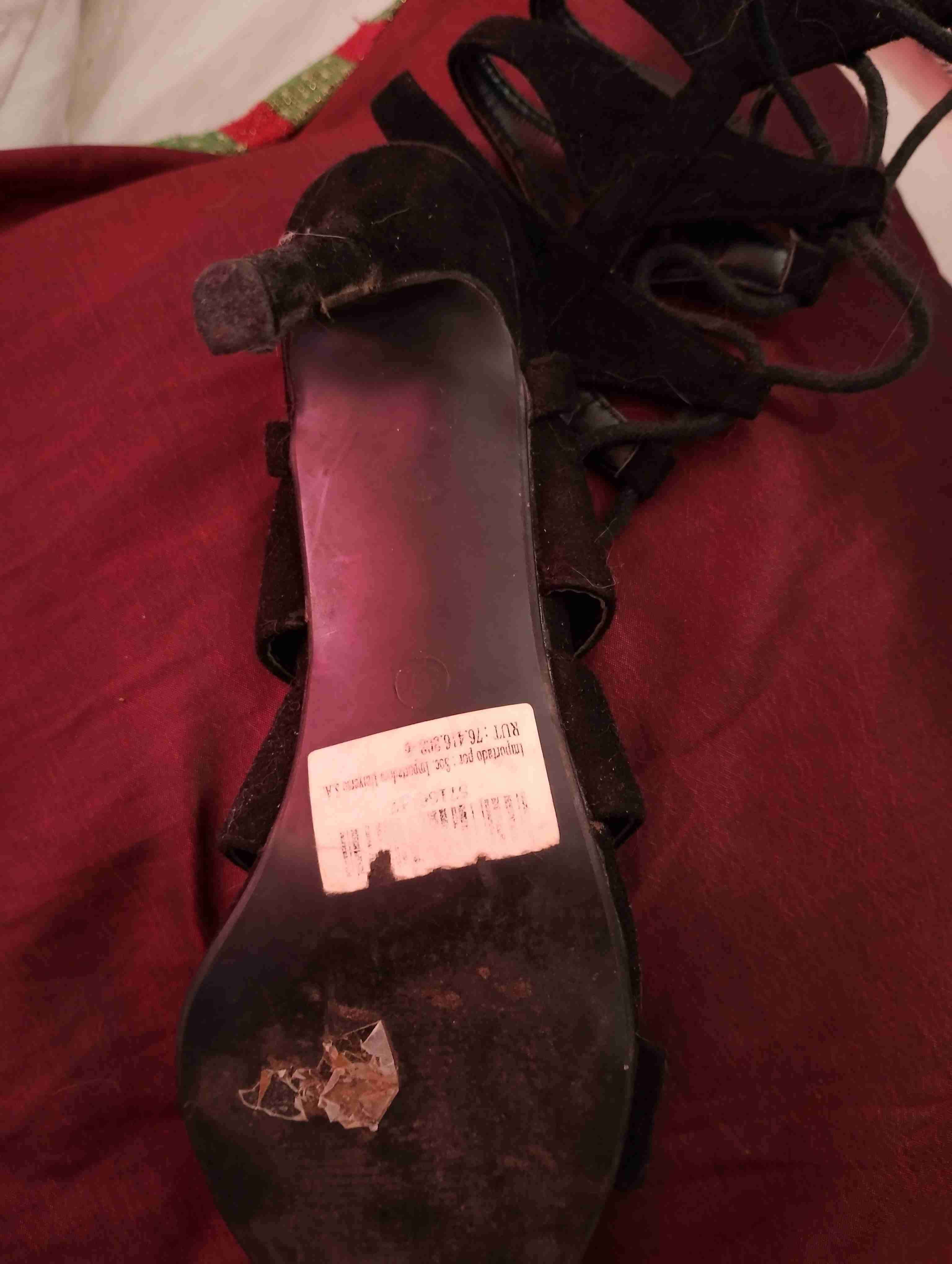 Sandalias negras de gamuza - miniatura 3