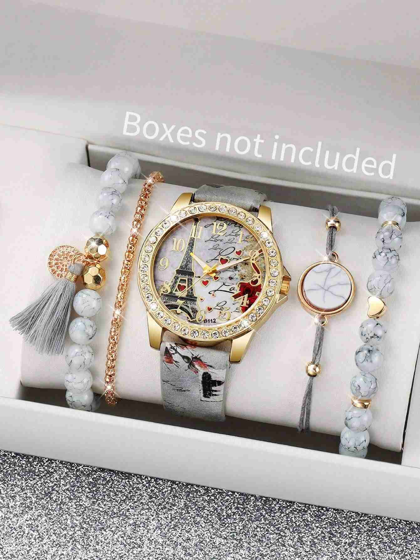 Reloj rosa con mariposas - miniatura 5