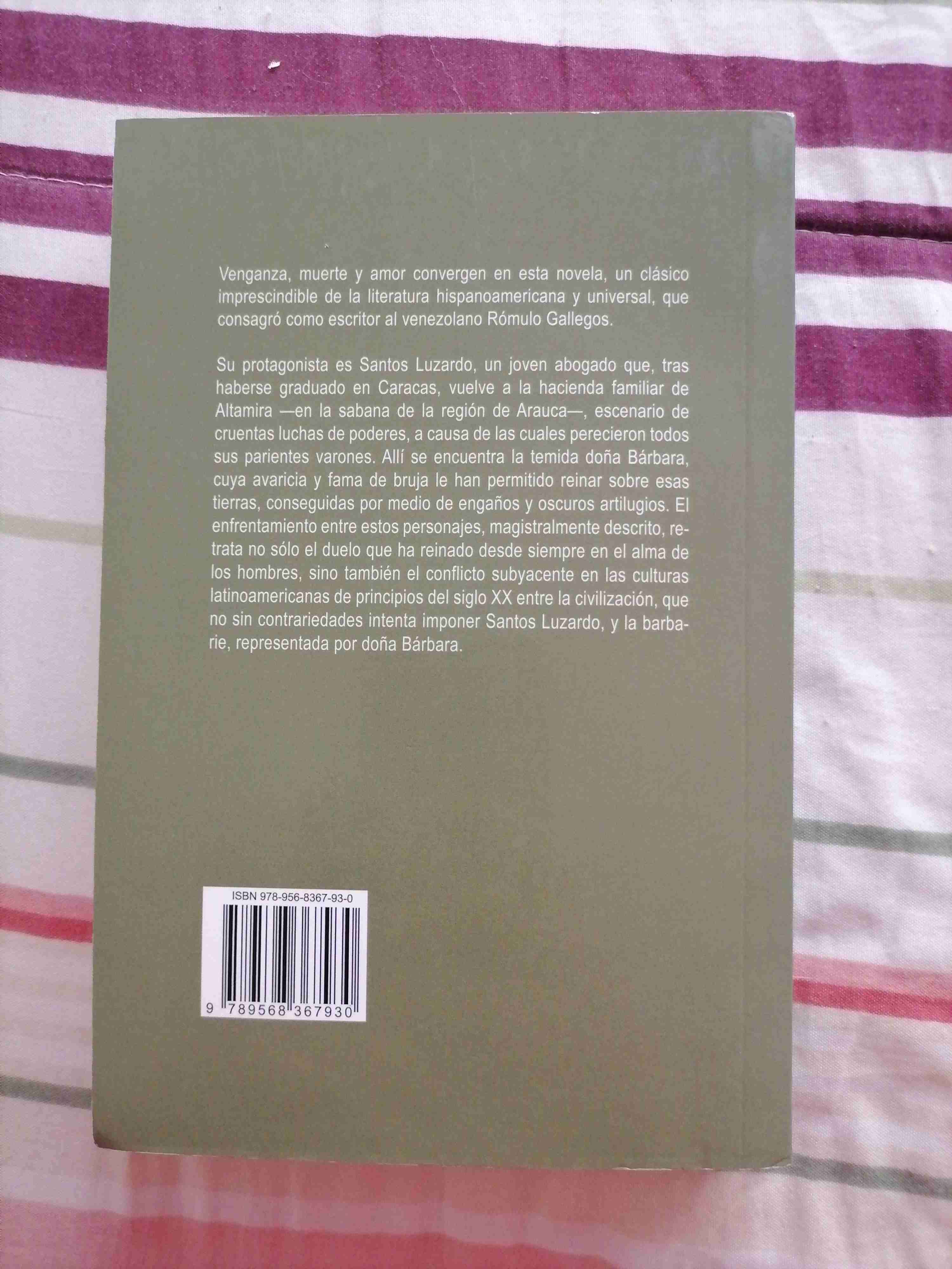 Libro Doña Bárbara de Rómulo Gallegos - miniatura 2