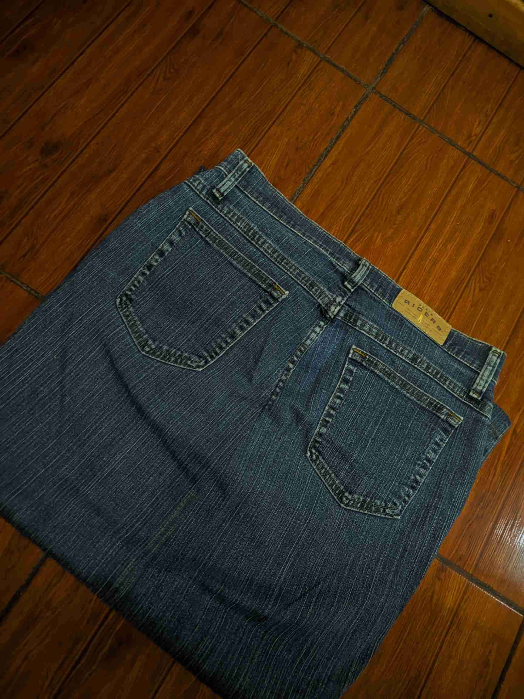 Falda larga de mezclilla azul - miniatura 2