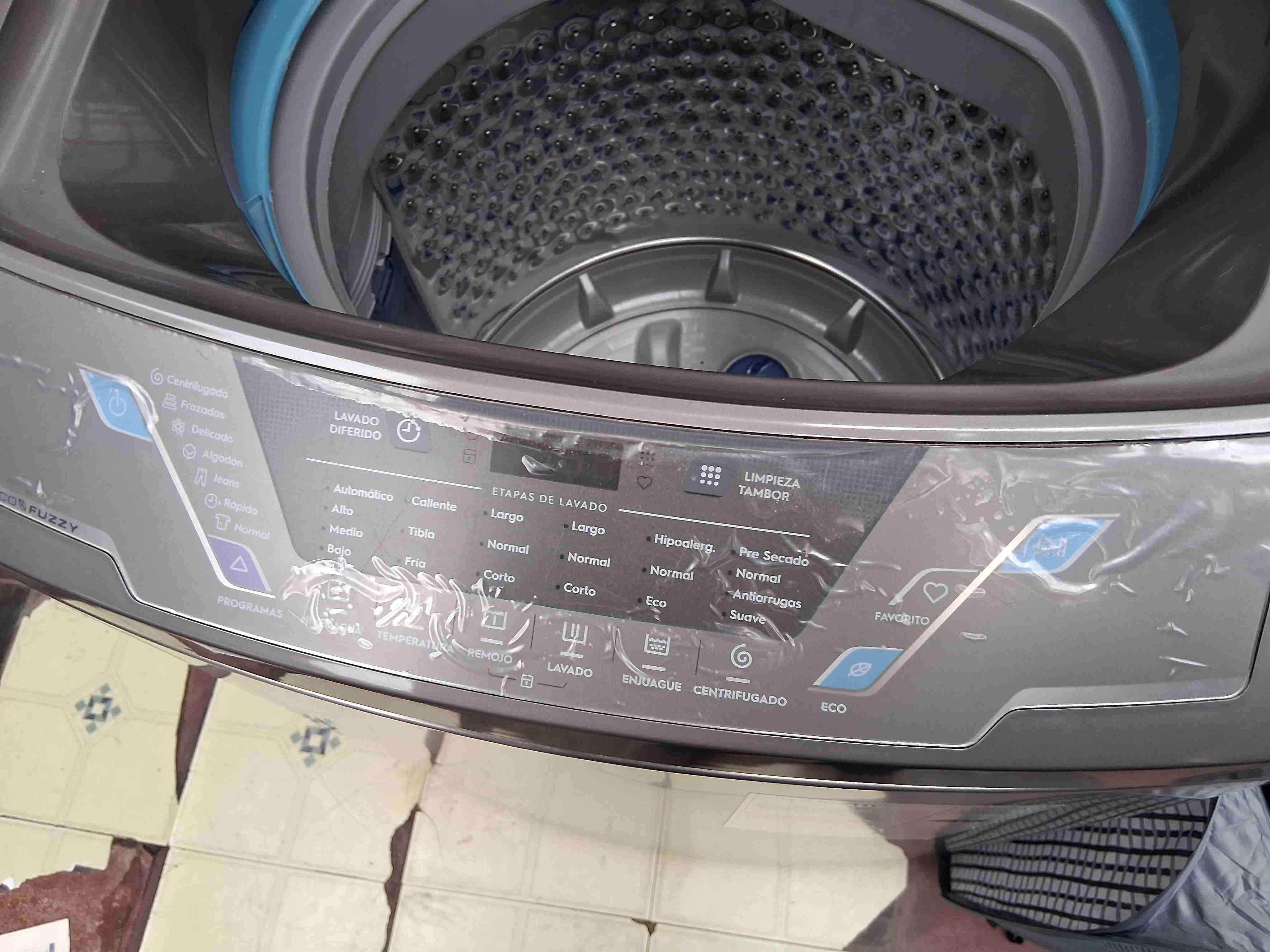 Lavadora carga superior gris 18 kilos - miniatura 4