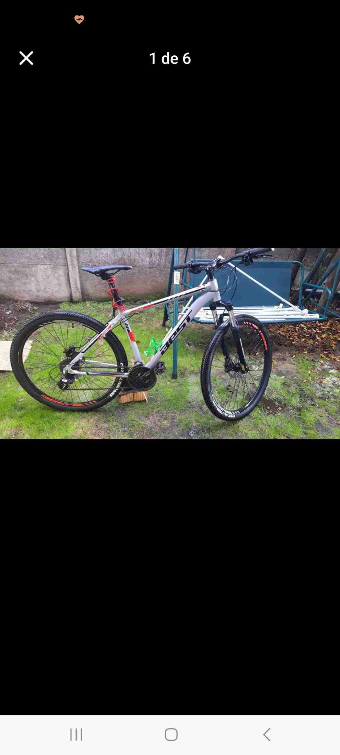 Bicicleta de montaña negra y gris - miniatura 2