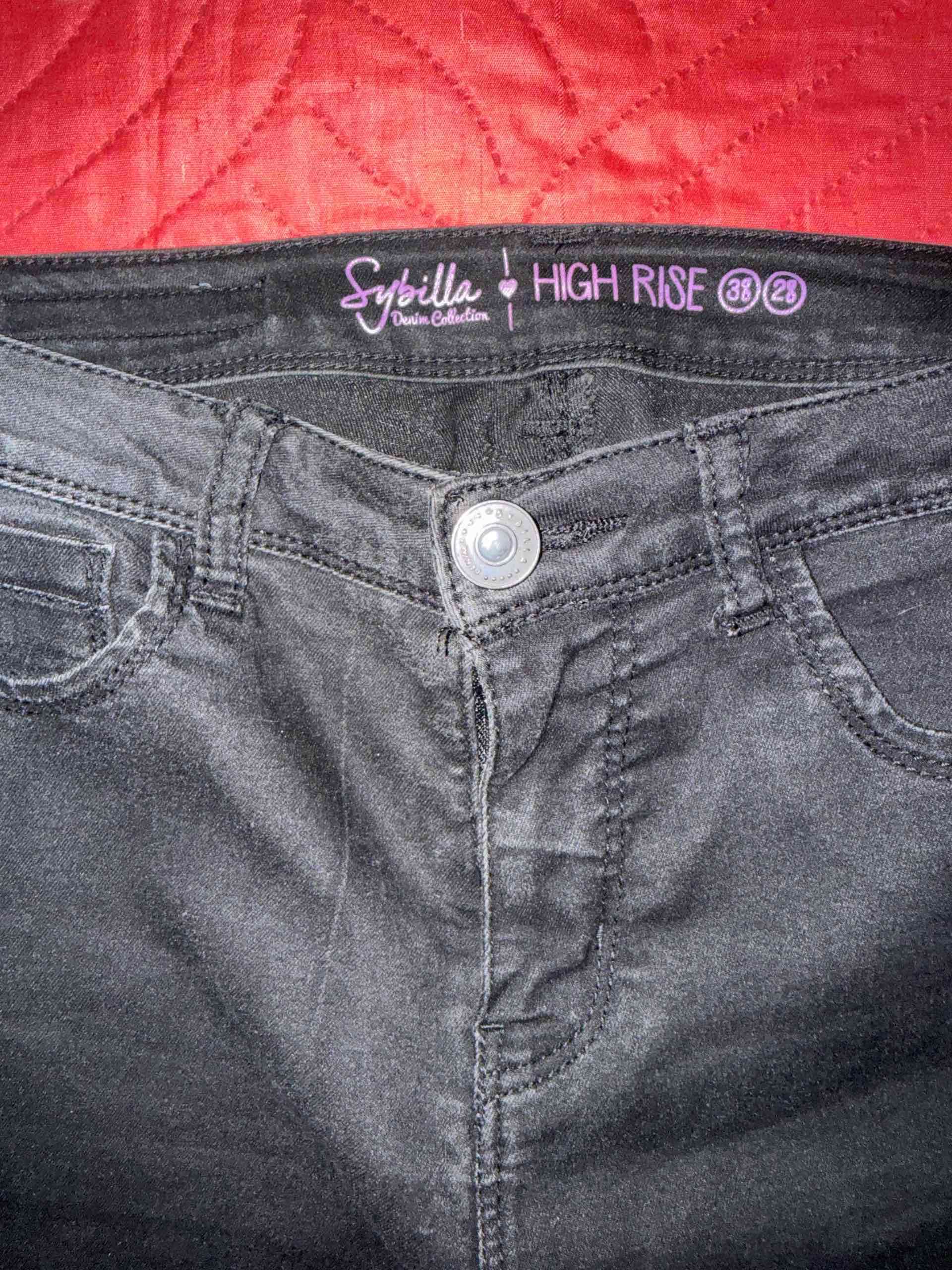 Jeans negros de tiro alto - miniatura 4