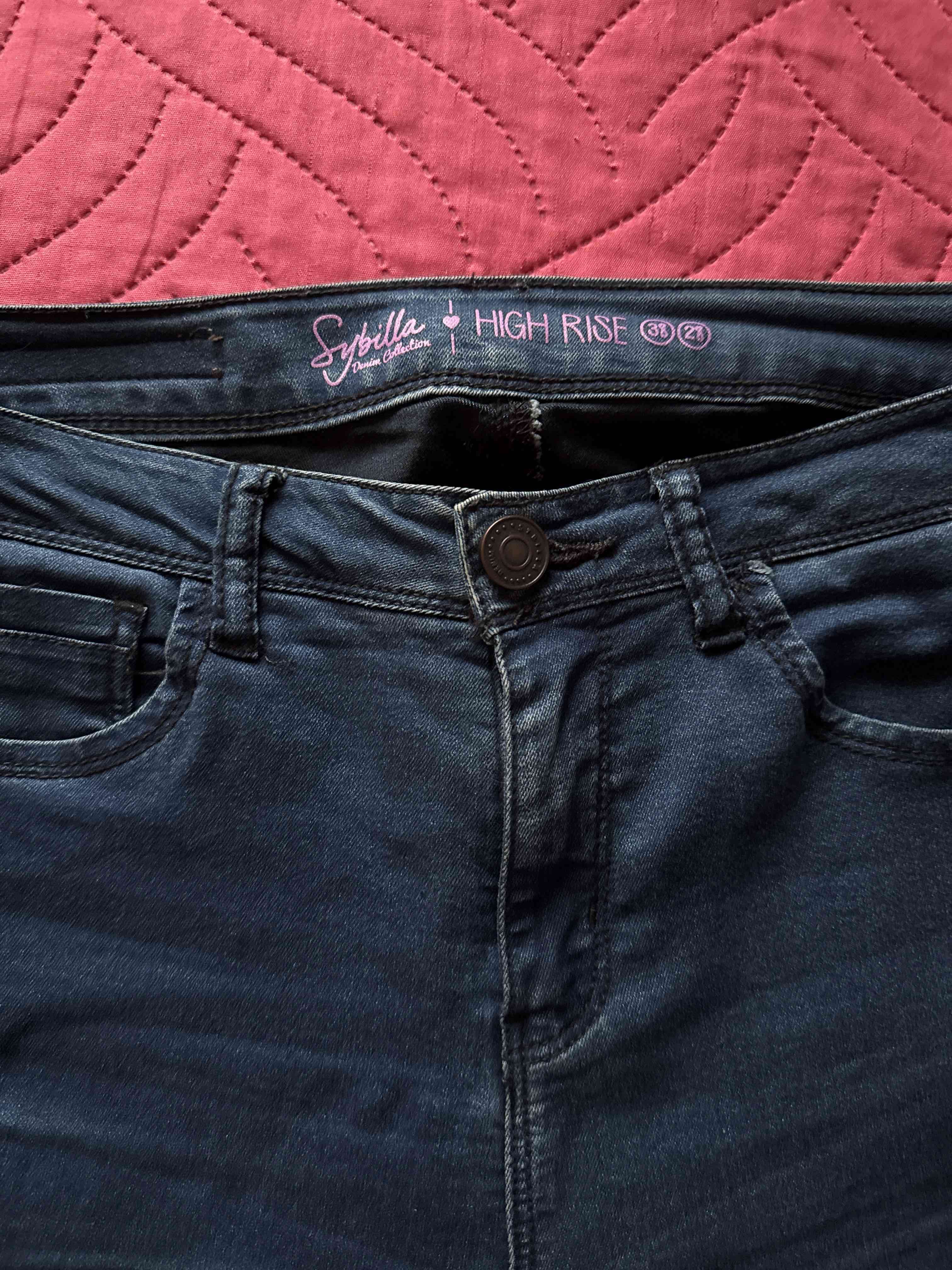 Jeans azul tiro alto - miniatura 2