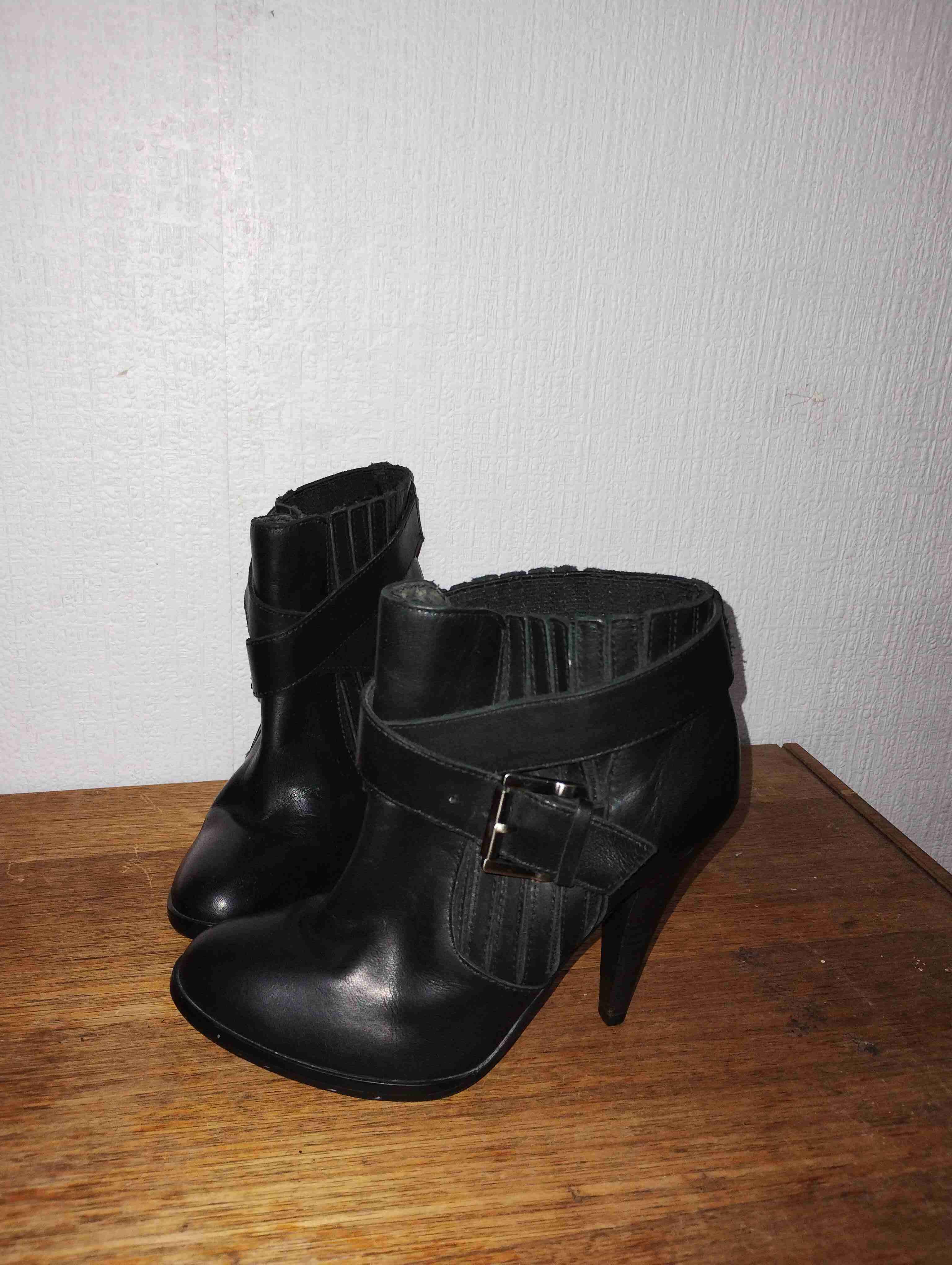 Botines de cuero negro Aldo - miniatura 2